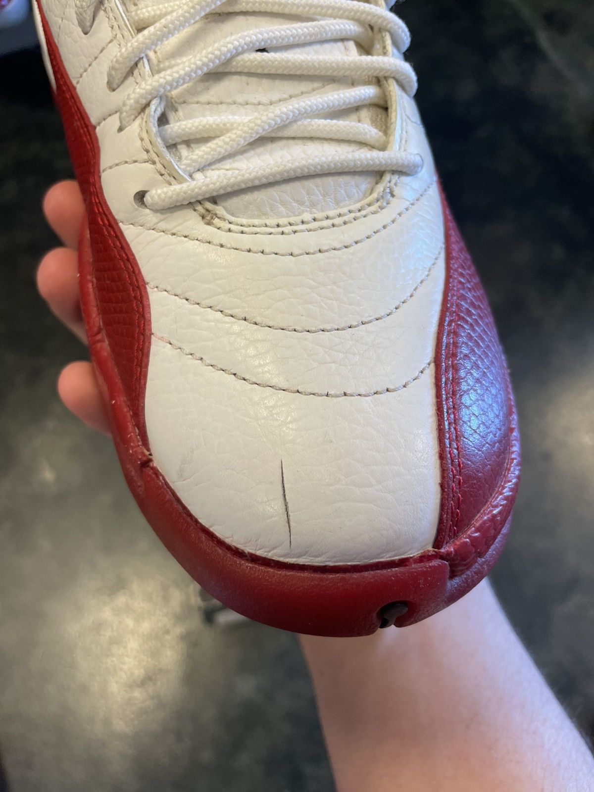 Nike Jordan 12 Cherry (2009) Size US 9.5 / EU 42-43 - 6 Thumbnail