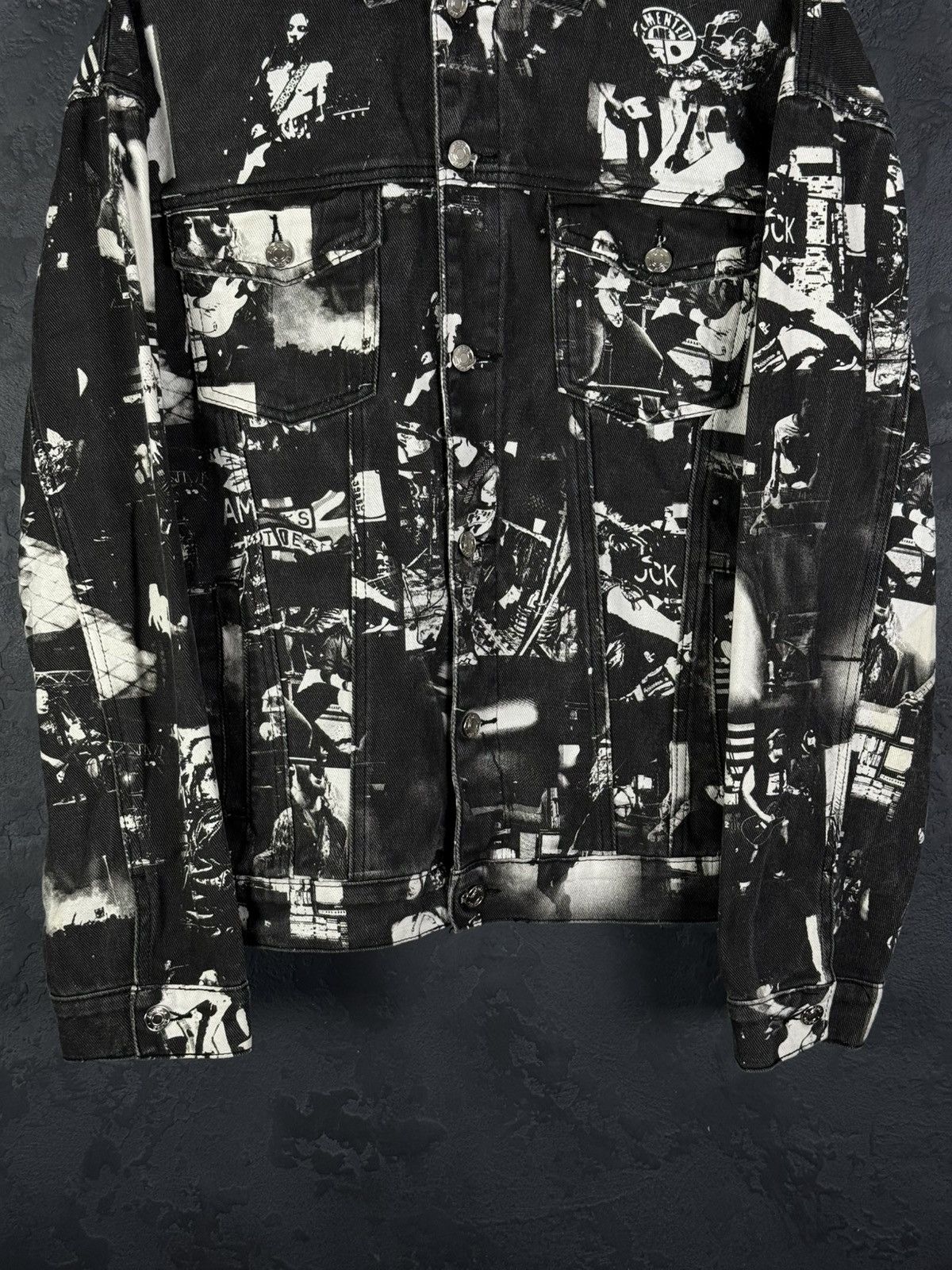 Jaded London Jaded London All Art Rock Band Jacket Denim Men’s Size S Size US S / EU 44-46 / 1 - 9 Thumbnail