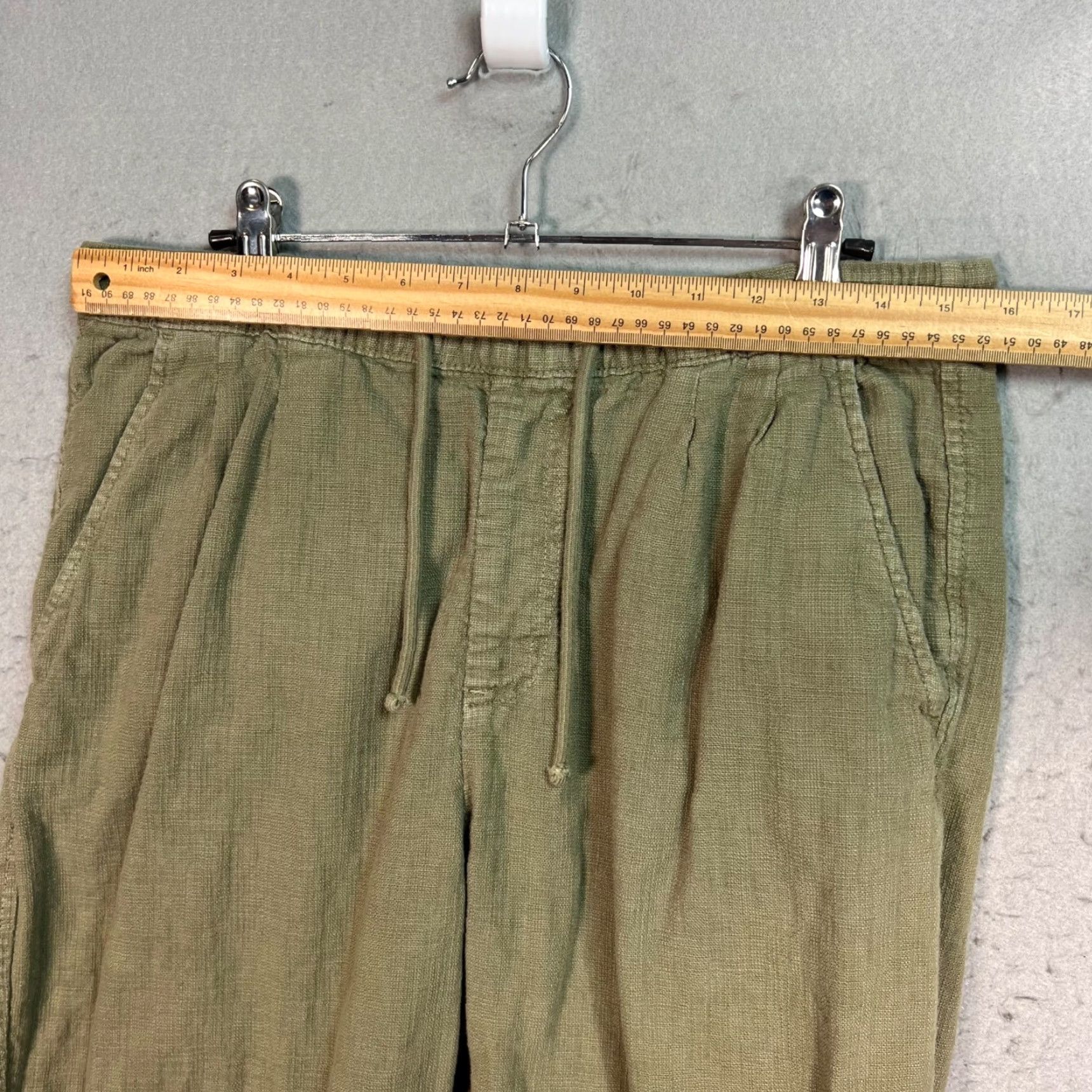 Zara Zara Mens Size Medium Olive Green Jogger Pants Cotton Blend Elastic Waist Size US 31 - 5 Thumbnail