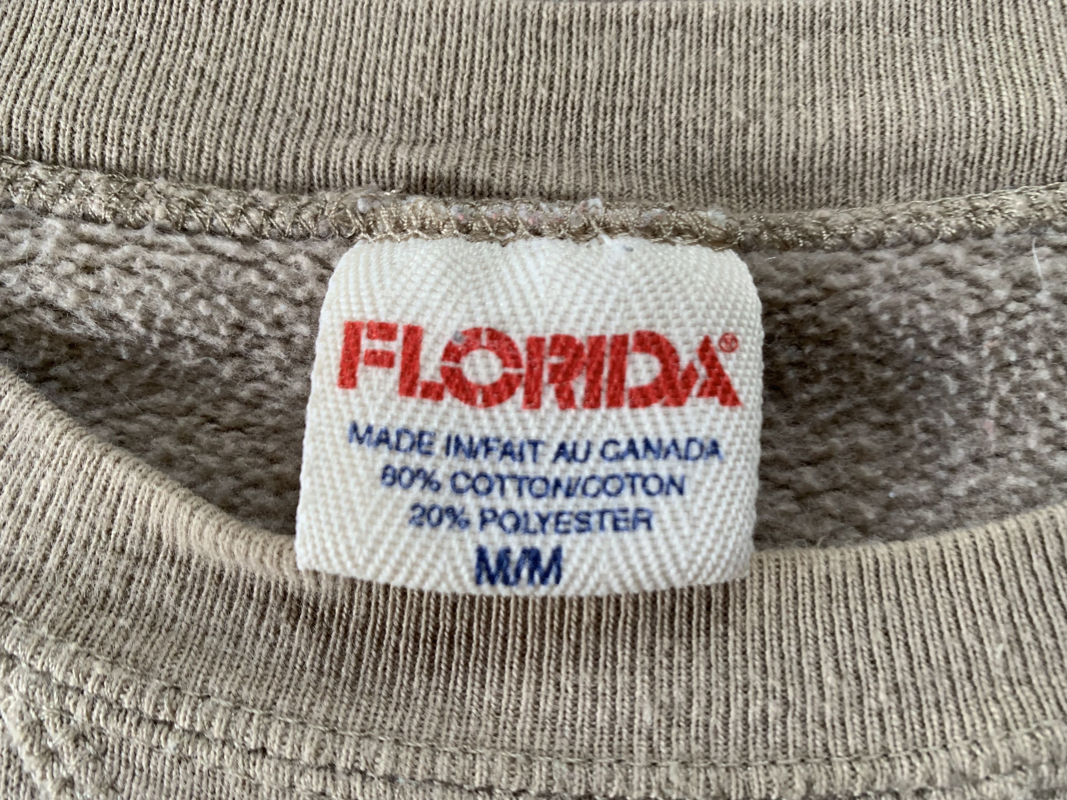 Designer × Vintage Florida Jasper Canada Beige Vintage Cotton Sweatshirt Size US M / EU 48-50 / 2 - 6 Thumbnail