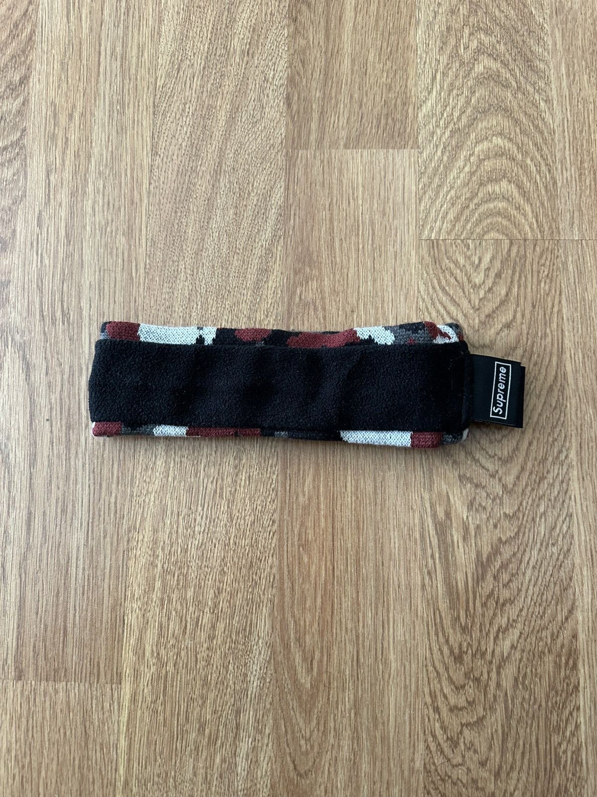 Supreme Supreme New Era Reflective Logo Headband Red Camo FW17 Size ONE SIZE - 3 Thumbnail
