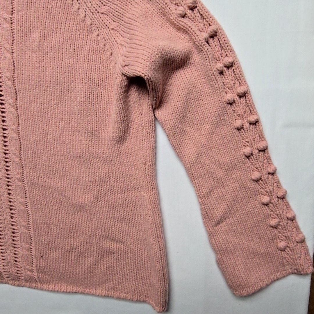 Vintage Vintage Westbound Hand Knit Pink XL Women's Sweater 90s Size XL / US 12-14 / IT 48-50 - 3 Thumbnail