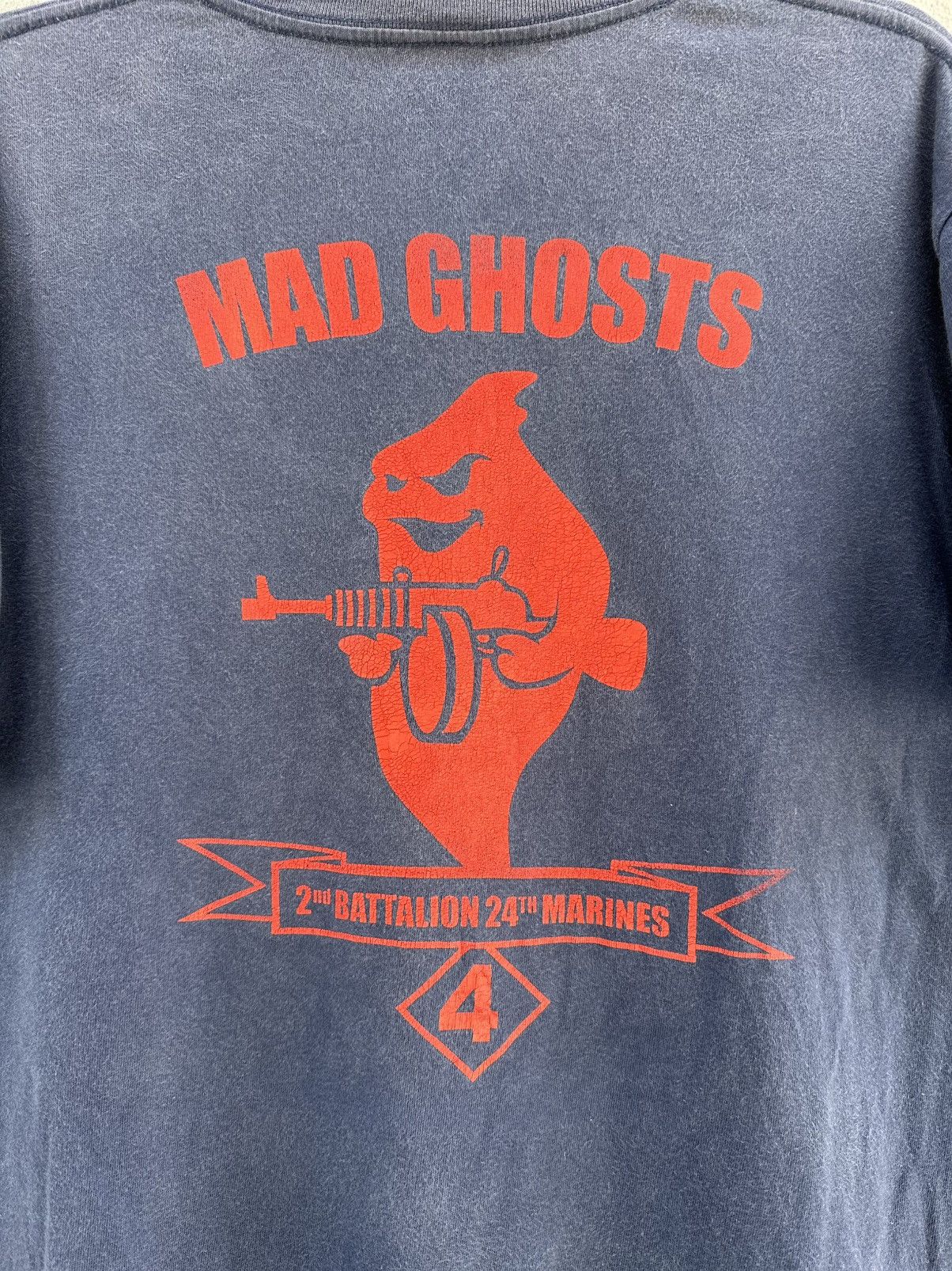 Army Of Me Thrashed Vintage Mad Ghosts U S Marine Corps Sun Faded Tee Size US L / EU 52-54 / 3 - 3 Thumbnail