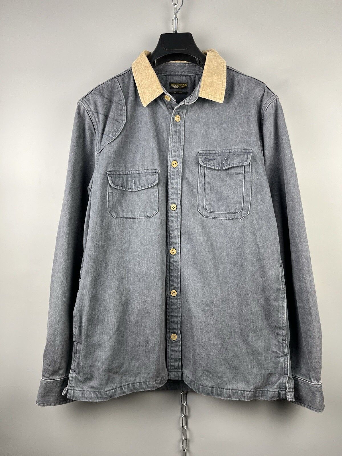 Allsaints Allsaints Mens Button Long Sleeve Overshirt Jacket Size US L / EU 52-54 / 3 - 1 Thumbnail