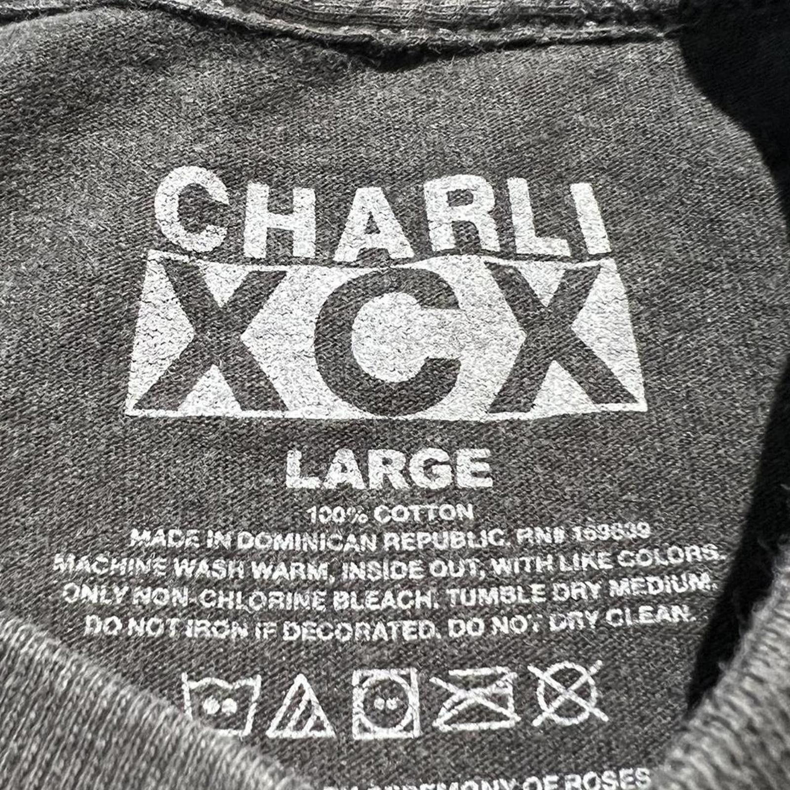 Other Charli XCX Brat Hyperpop Album Logo Crop T-shirt Size L / US 10 / IT 46 - 3 Thumbnail