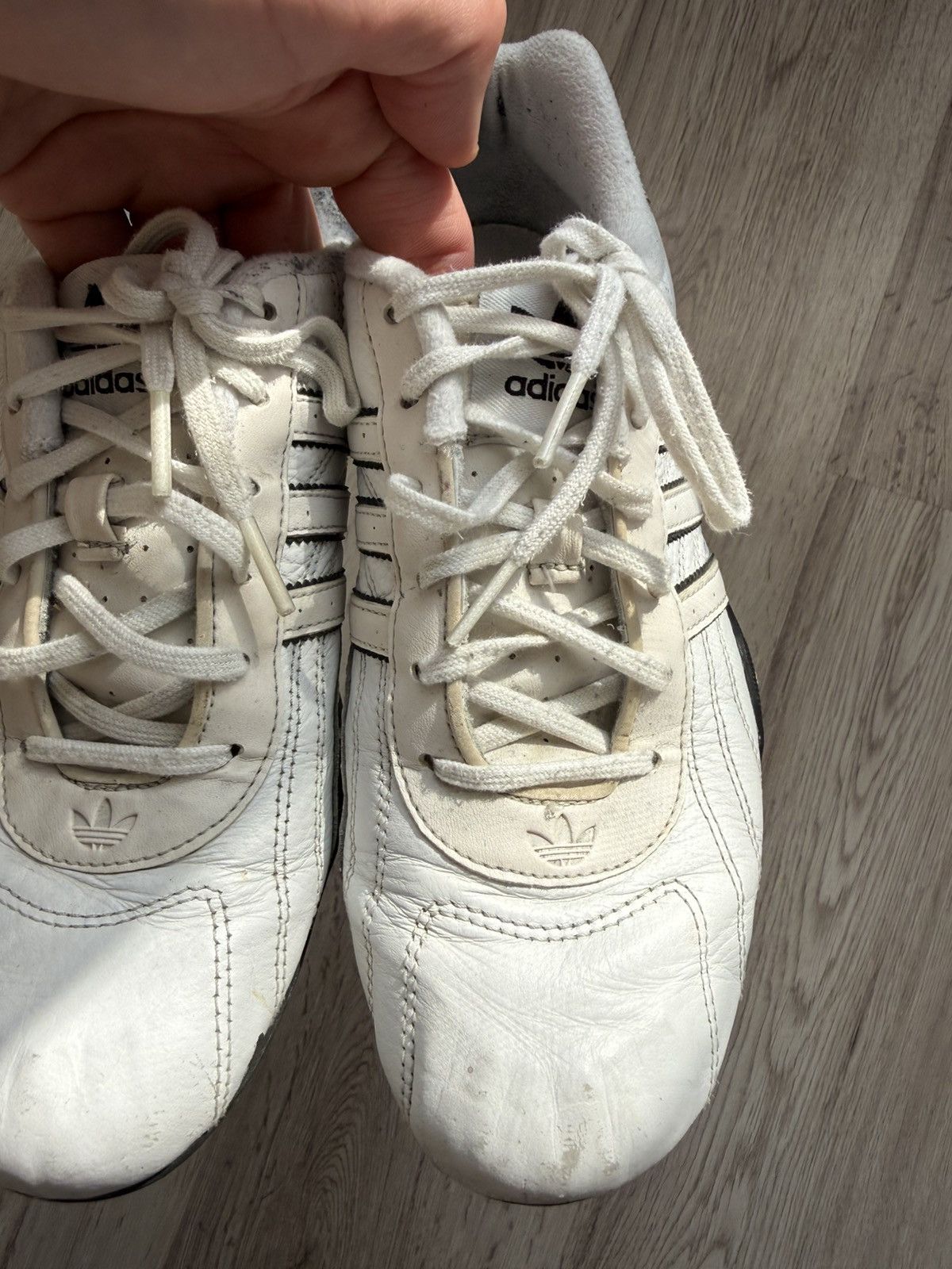 Adidas Y2K Adidas Team Adi Racer Women’s White Goodyear Rare 2000s Size US 6 / IT 36 - 6 Thumbnail