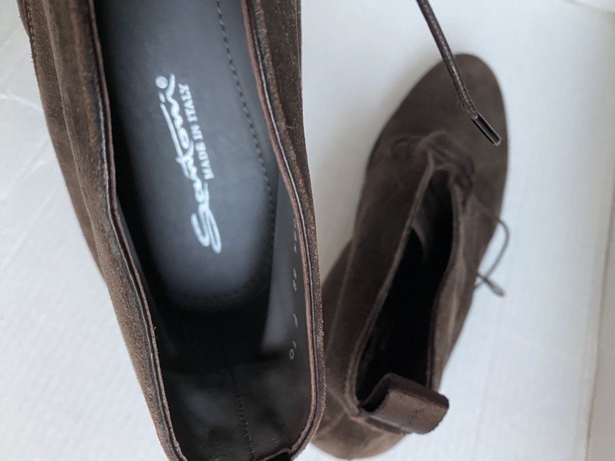 Santoni Santoni 🇮🇹 brown brushed suede handmade desert boots 11 NEW Size US 11 / EU 44 - 2 Thumbnail