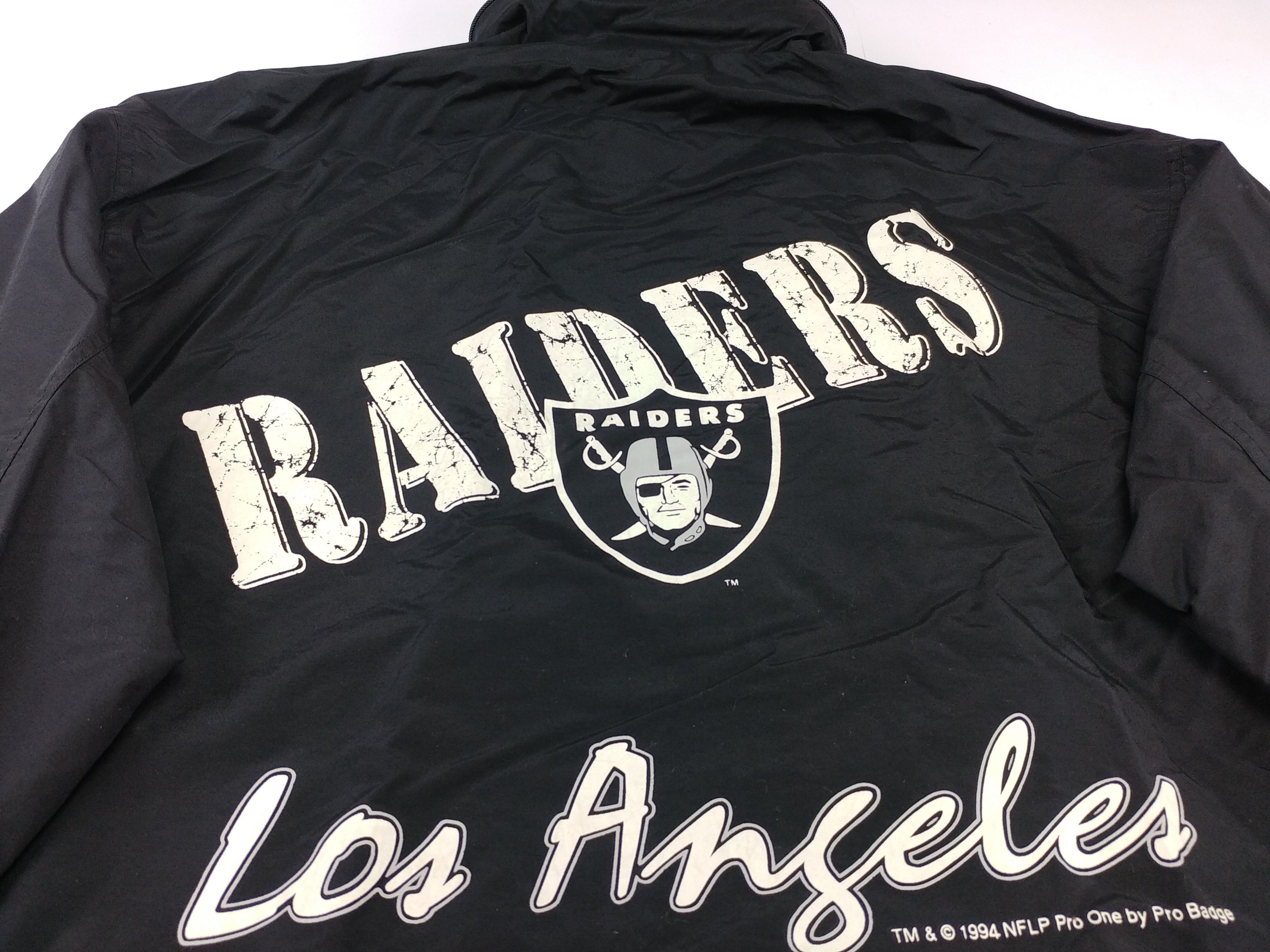 NFL Los Angeles Raiders jacket, 1994 Pro One, vintage Oakland XL Size US XL / EU 56 / 4 - 7 Thumbnail