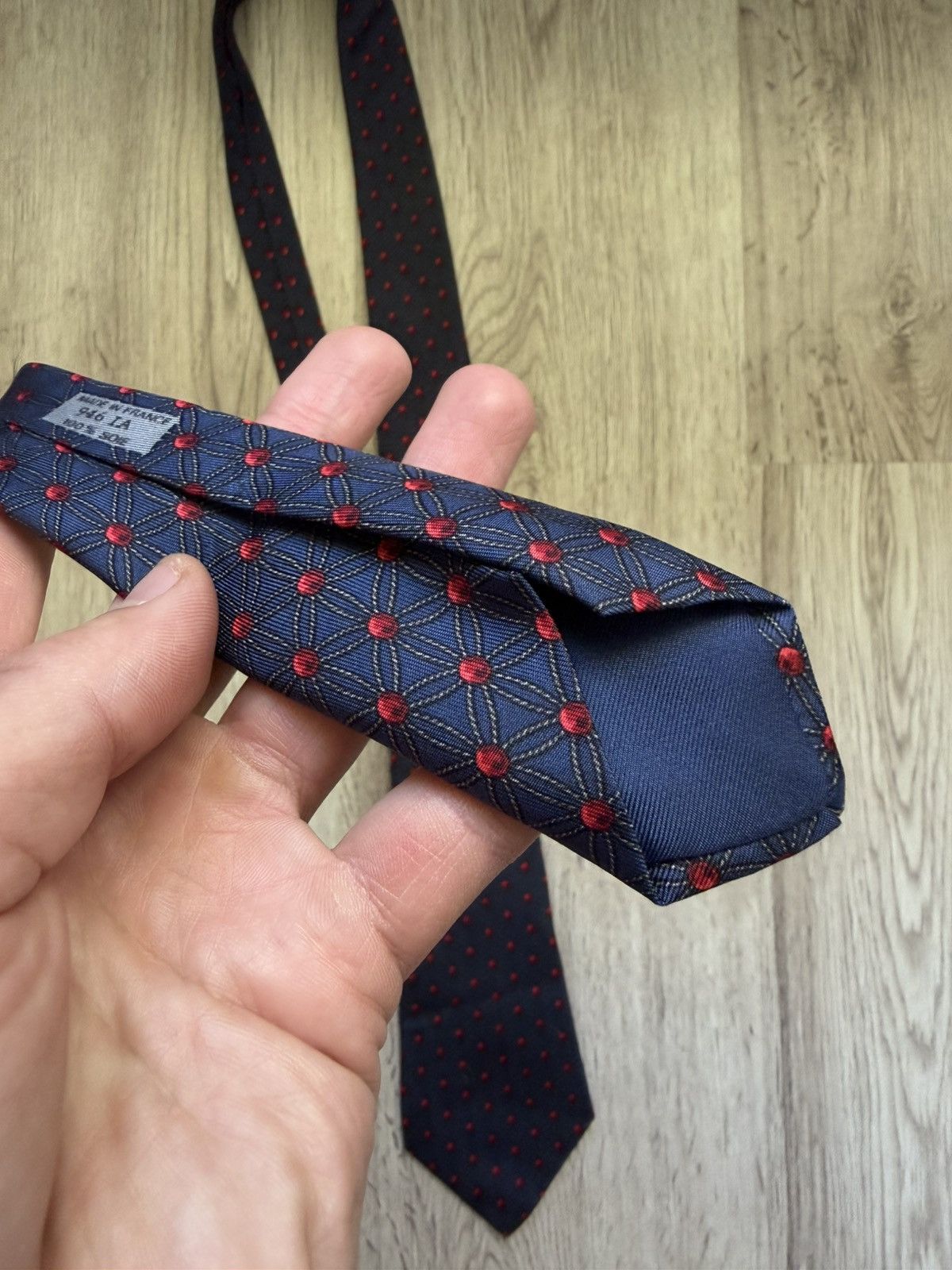 Hermes Hermes tie floral monogram silk Size ONE SIZE - 9 Thumbnail