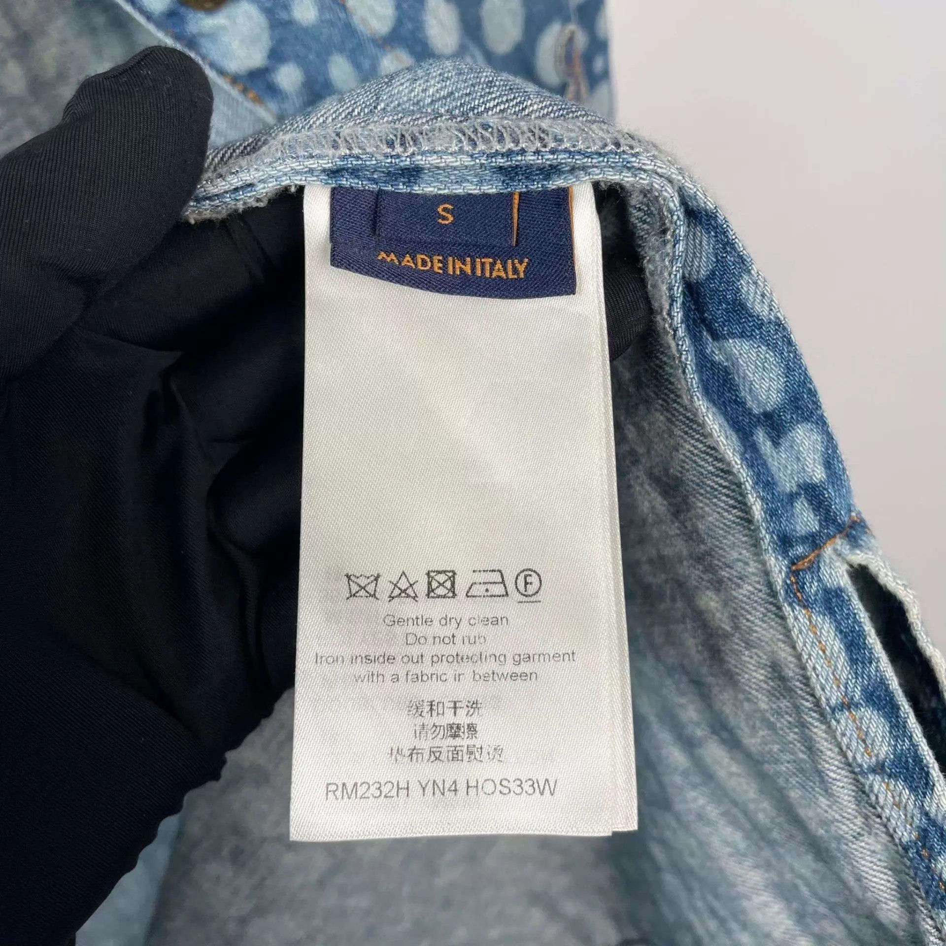 Louis Vuitton LV x Yayoi Kusama Polka Dot Denim Jkt Blue S Size S / US 4 / IT 40 - 6 Thumbnail