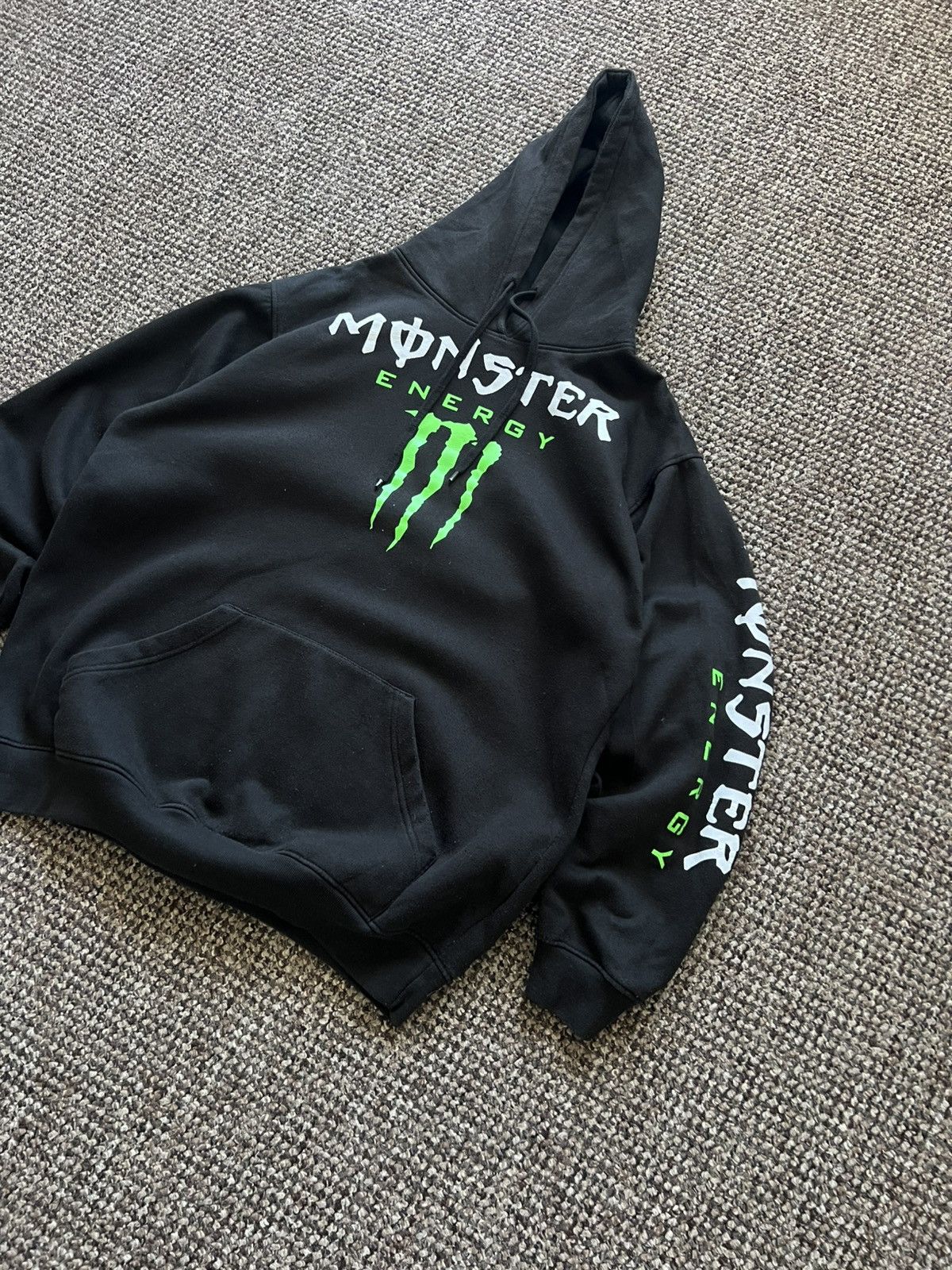Fox Racing Vintage Monster Energy Drink Green Thunder Hoodie 90’s Y2K Size US L / EU 52-54 / 3 - 5 Thumbnail