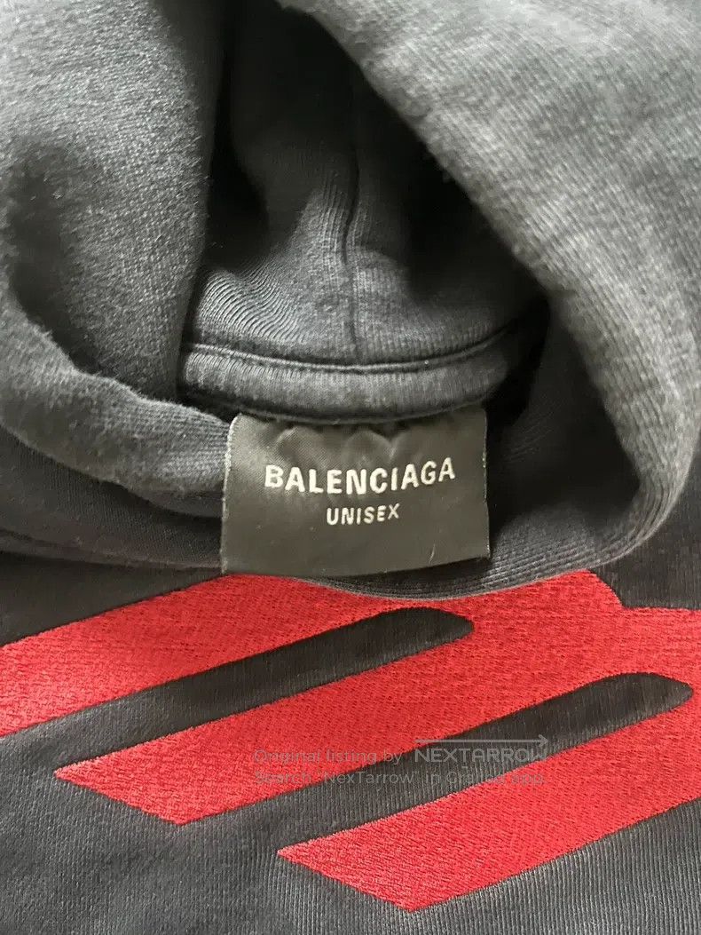 Balenciaga Balenciaga Racing 3B Embroidered Hooded Sweatshirt Jacket Size US L / EU 52-54 / 3 - 3 Thumbnail