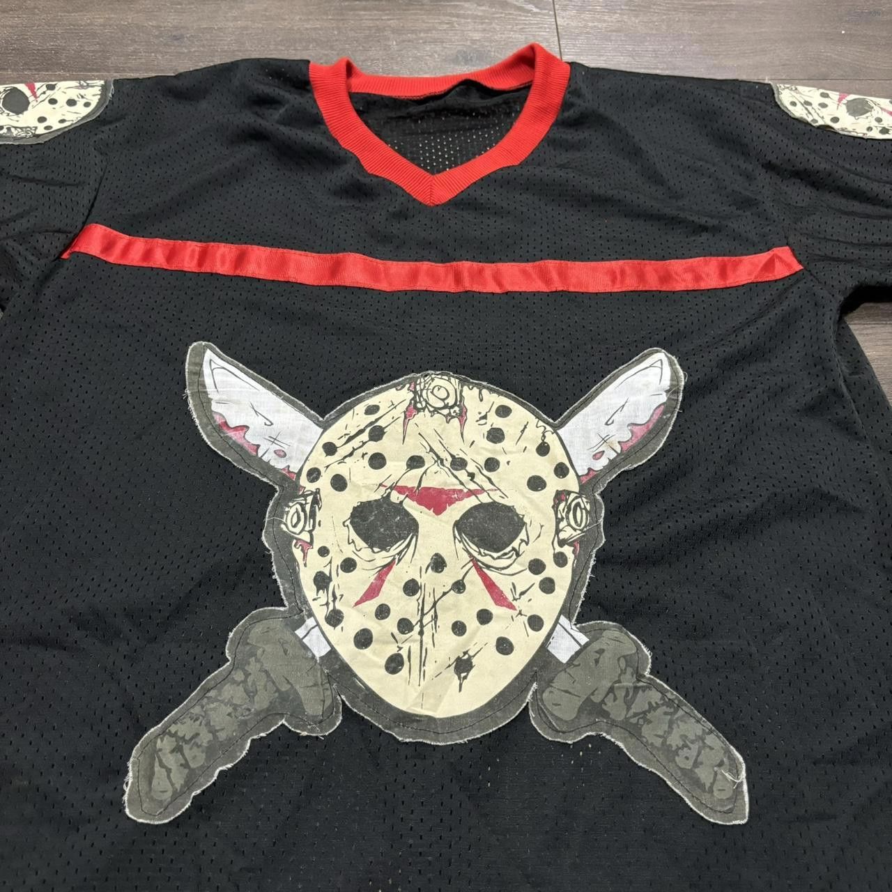 Designer Vintage Friday The 13th Jason Voorhees Jersey 00s Medium Size US M / EU 48-50 / 2 - 2 Thumbnail
