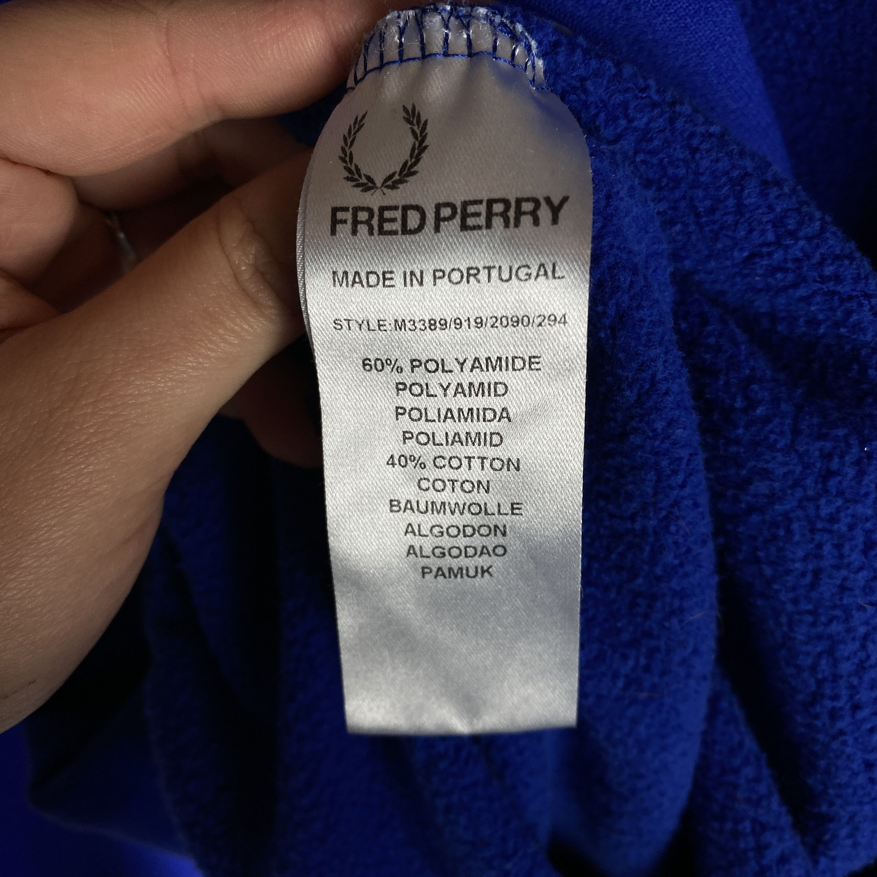 Fred Perry Fred Perry 1/3 Zip Sweatshirt Men's Size M Blue Long Sleeve Size US M / EU 48-50 / 2 - 6 Thumbnail