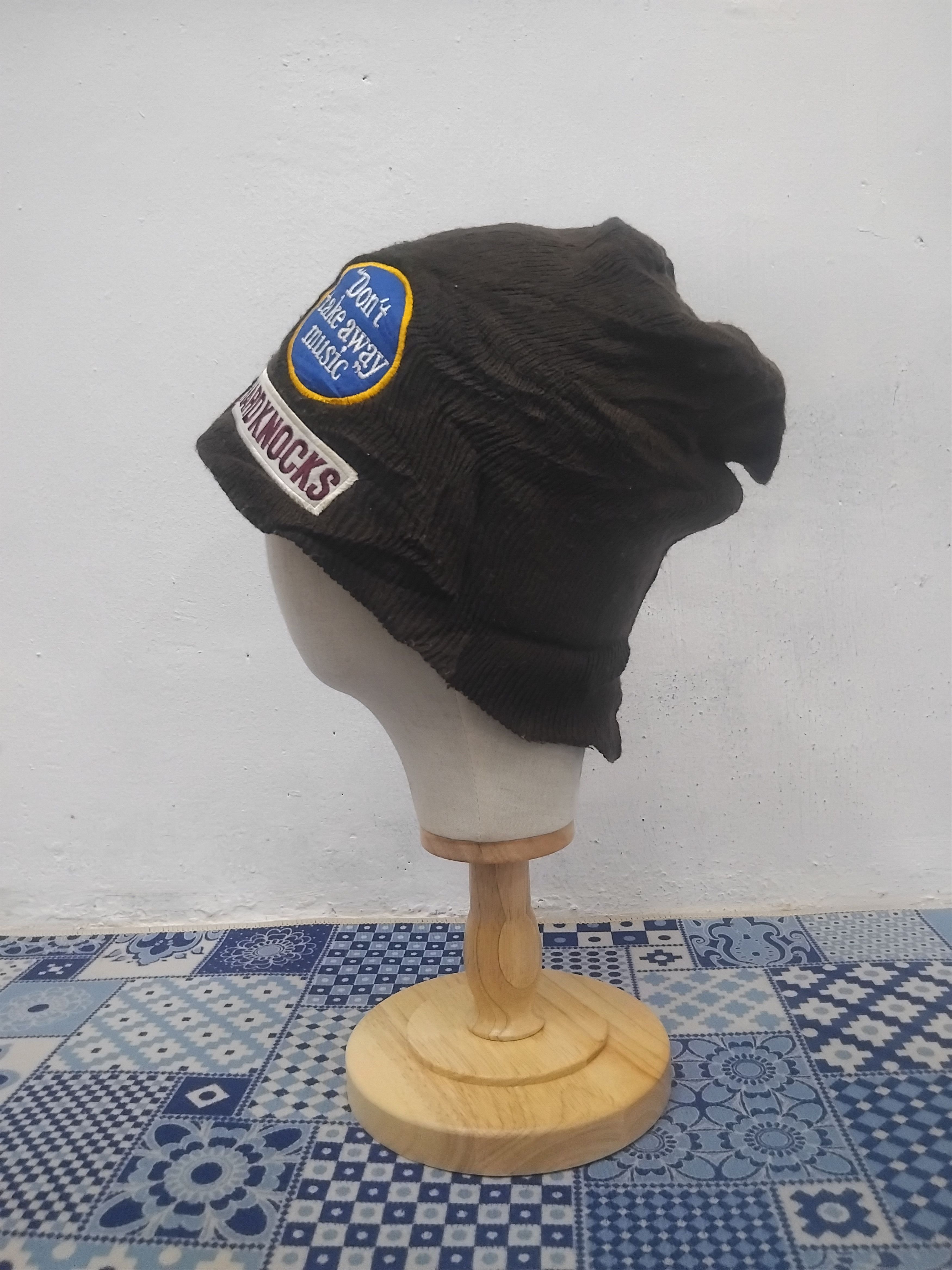 Japanese Brand Patches chocolate beanie Size ONE SIZE - 5 Thumbnail