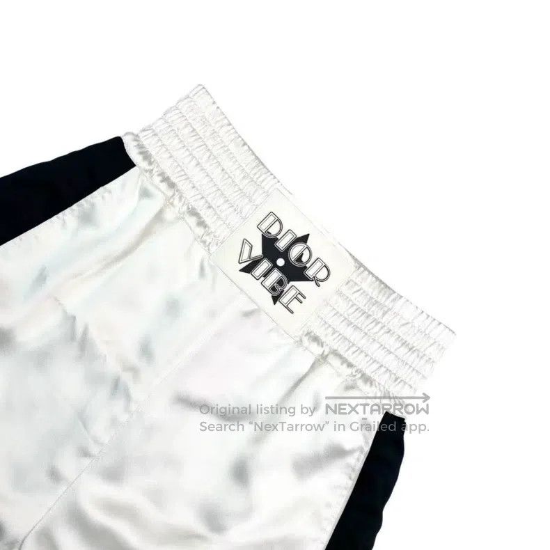 Dior Dior Size XS White boxing satin shorts Size 42" / US 20 - 3 Thumbnail