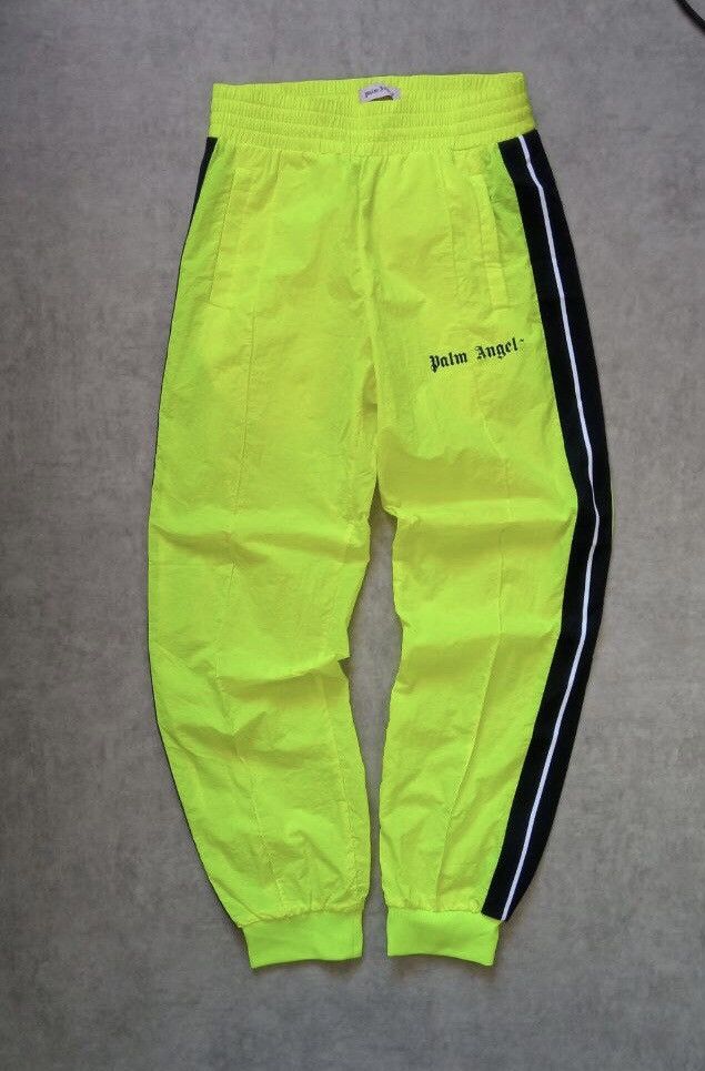 Palm Angels Palm Angels Side Striped Neon Polyamide Logo Track Pants Size US 30 / EU 46 - 2 Thumbnail