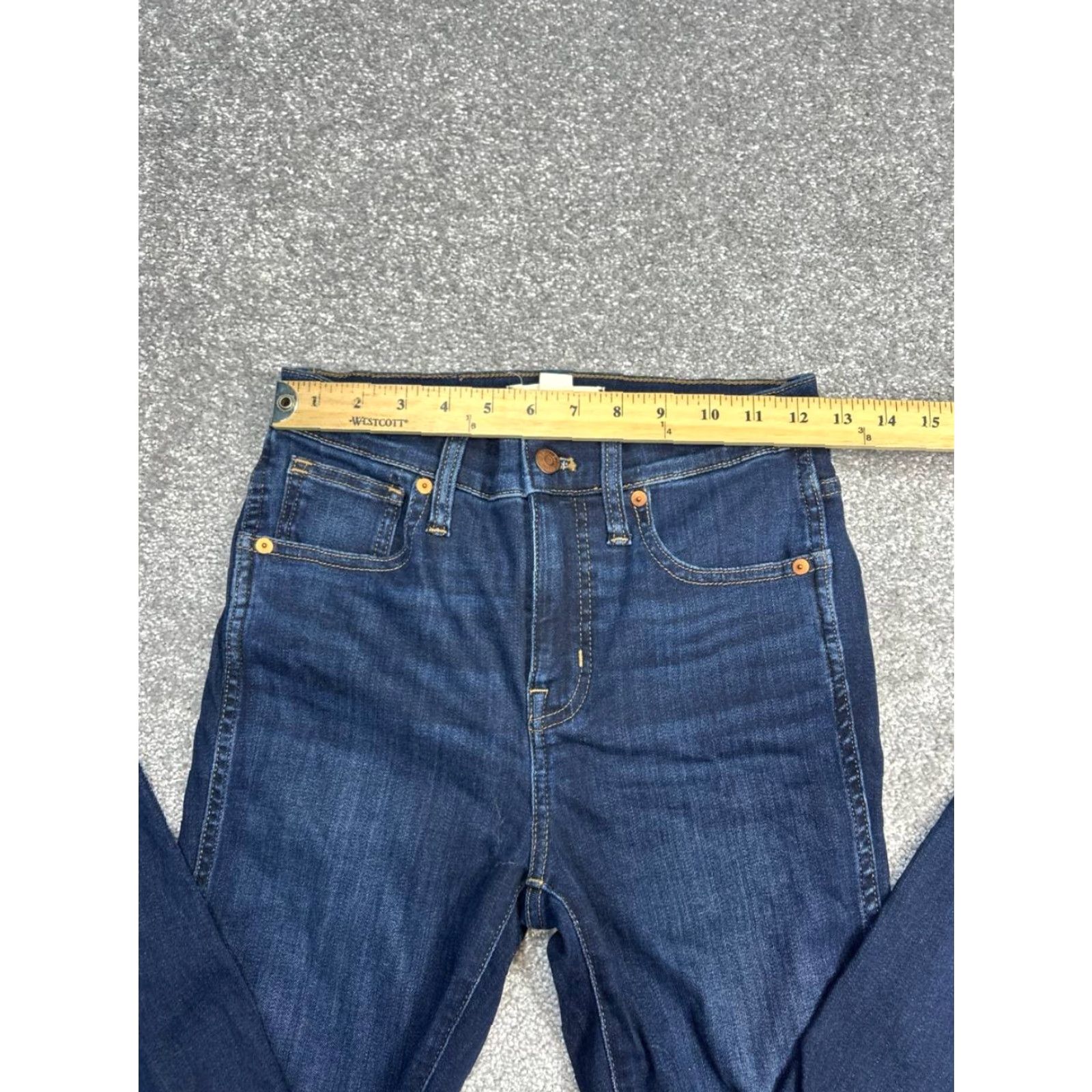 Madewell Madewell Jeans 26 Tall Blue Denim Mid Rise 10'' High Rise Skinny 25x30 Womens Size 26" / US 2 / IT 38 - 6 Thumbnail