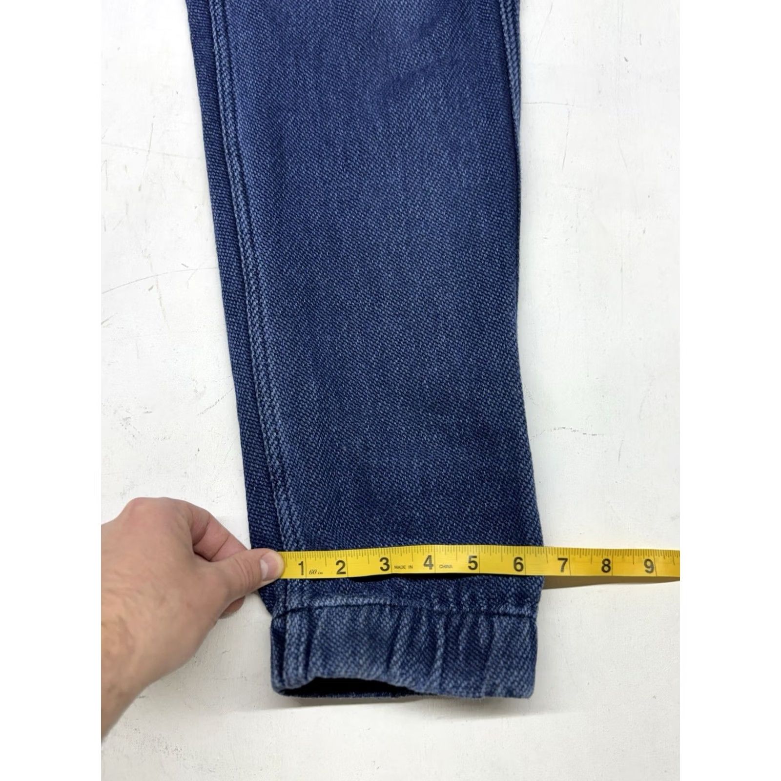 Taylor Stitch Taylor Stitch Apres Pants Men L Blue Sashiko Drawstring Pockets Size US 33 - 4 Thumbnail