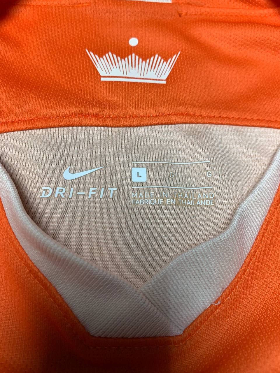 Nike NETHERLANDS 2019 2020 HOME FOOTBALL SHIRT SOCCER JERSEY Size US L / EU 52-54 / 3 - 4 Thumbnail