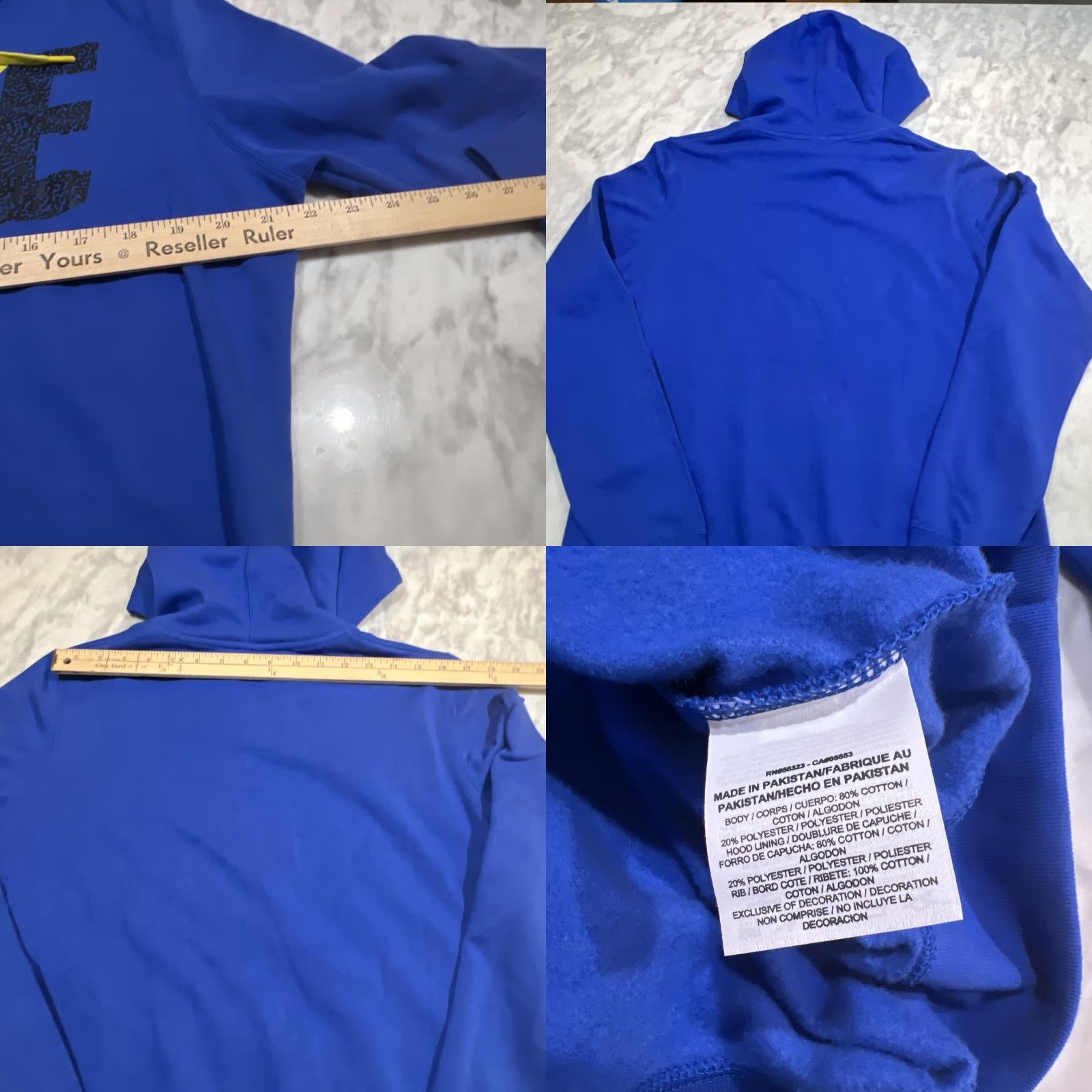 Nike VINTAGE Nike Hoodie Full Zip Shirt Men XL Blue 678888-480 90s Graphic Pockets Basketball Gym Size US XL / EU 56 / 4 - 8 Thumbnail