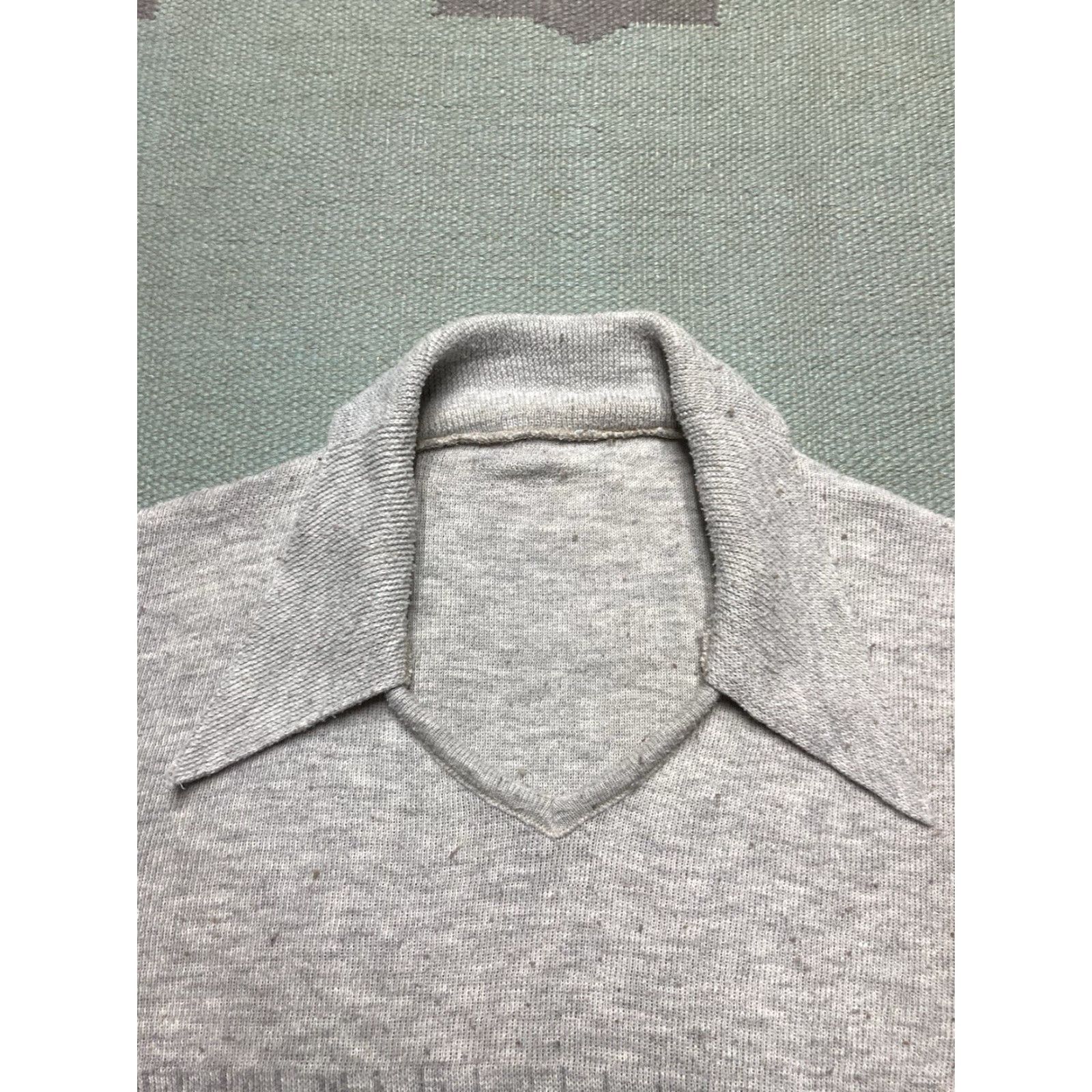 Vintage VINTAGE 70s knit sweater dagger collar open neck abstract Women’s L Size L / US 10 / IT 46 - 5 Thumbnail