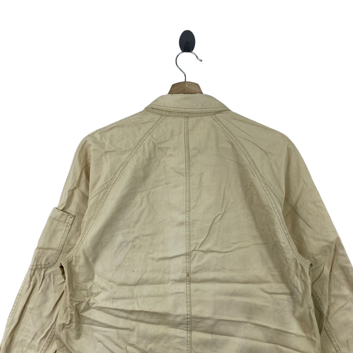 Japanese Brand BOCHI2 Japanese Brand Multi Pockets Button Up Cream Denim Size US L / EU 52-54 / 3 - 4 Thumbnail