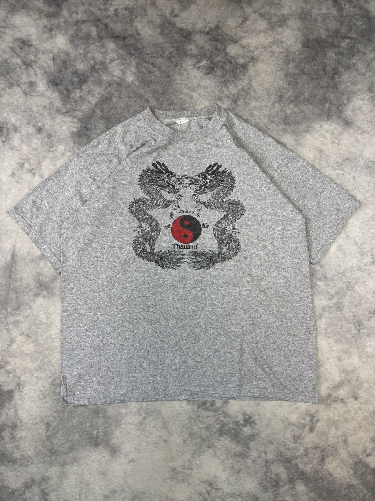 Affliction × Vintage Vintage dragon Thailand t Shirt graphic 90s y2k opium hype Size US XL / EU 56 / 4 - 1 Thumbnail