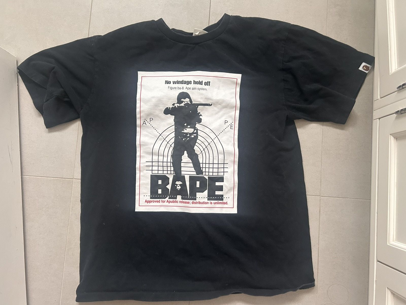 Bape No Windage Tee Size US XL / EU 56 / 4 - 1 Thumbnail