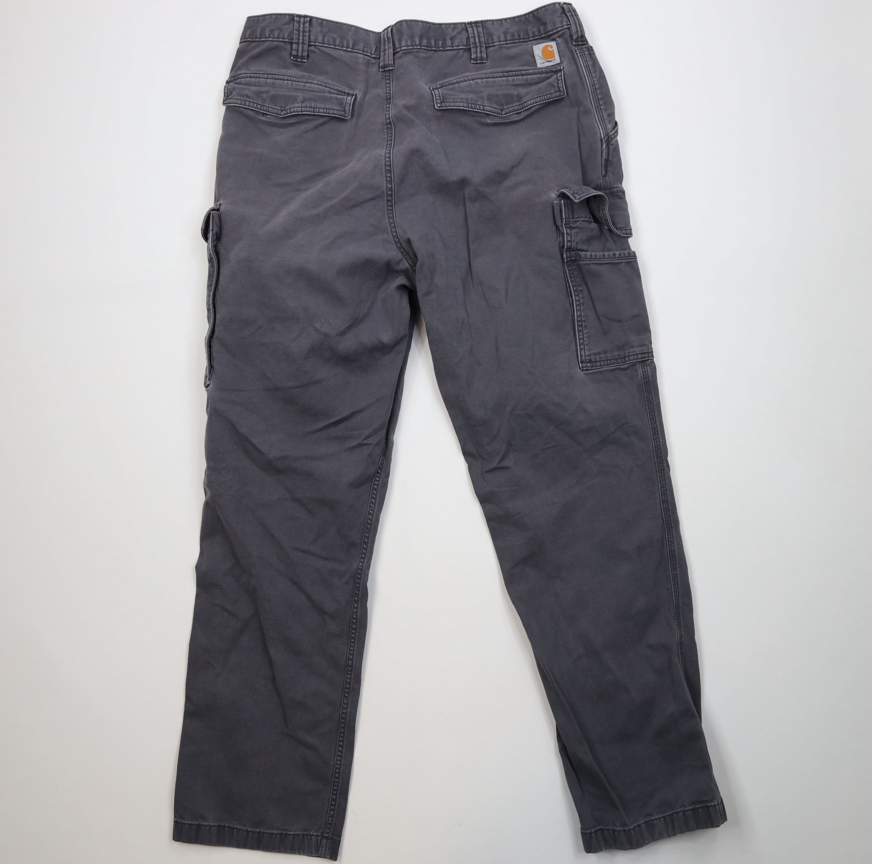 Carhartt Vintage Carhartt Relaxed Canvas Wide Leg Cargo Pants Gray Size US 38 / EU 54 - 10 Thumbnail