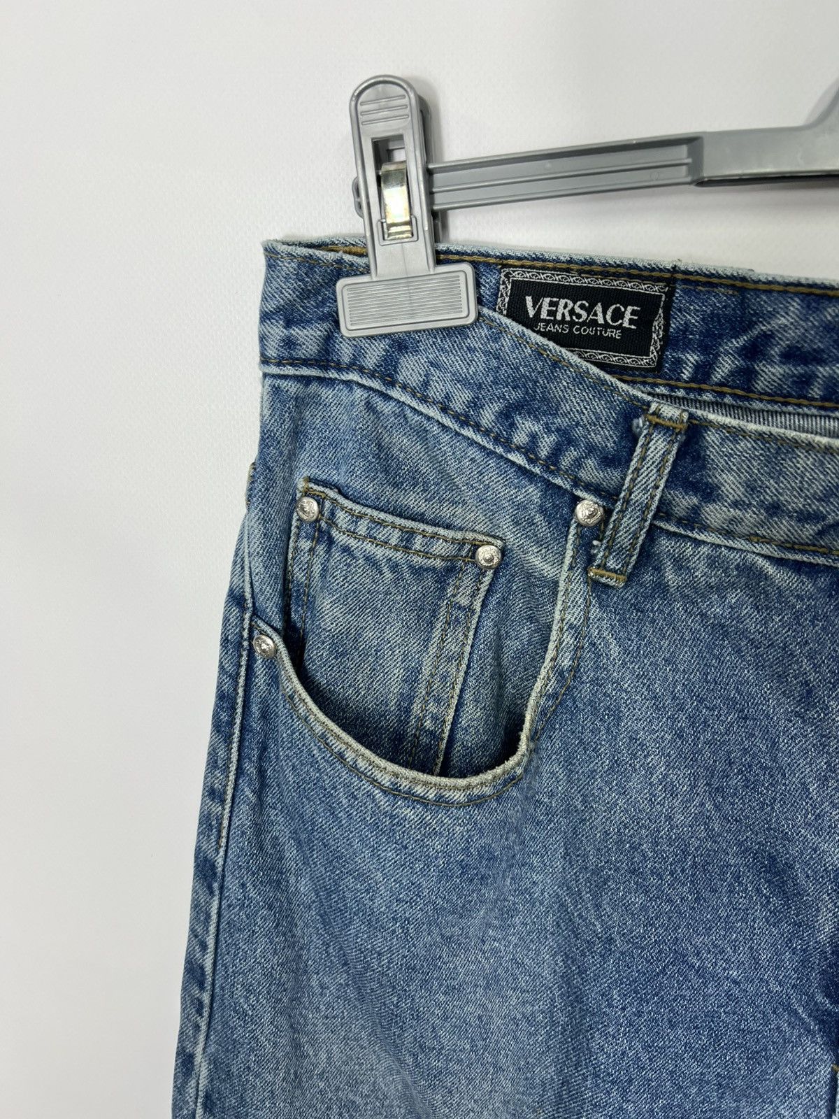 Versace Vintage streetwear y2k Versace Denim Pants Size US 34 / EU 50 - 5 Thumbnail
