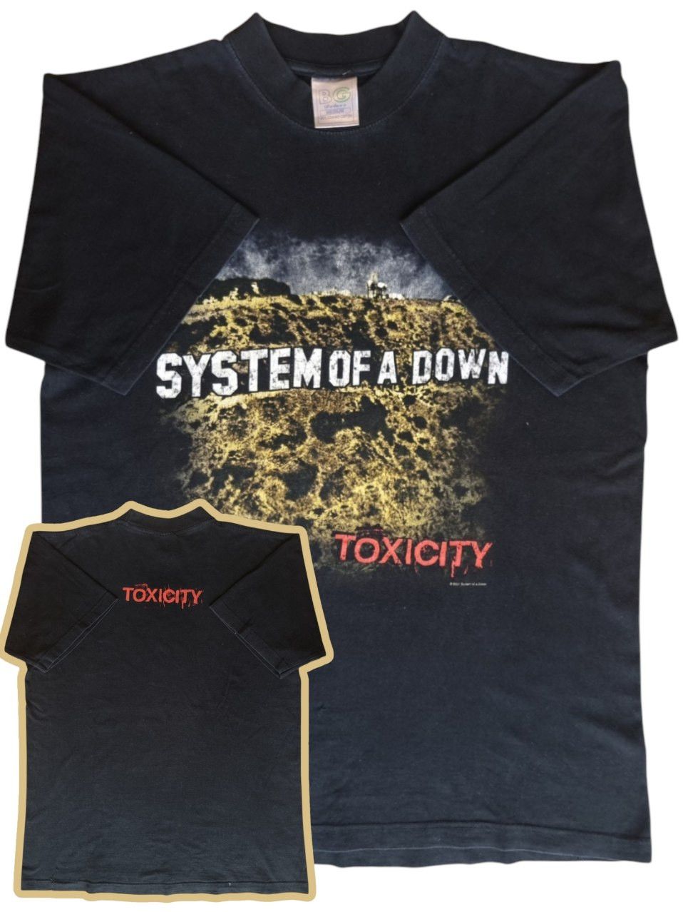 Band Tees Super Rare Vintage 2001 Rock Band "Toxicity" Merch Tee Size US M / EU 48-50 / 2 - 1 Thumbnail