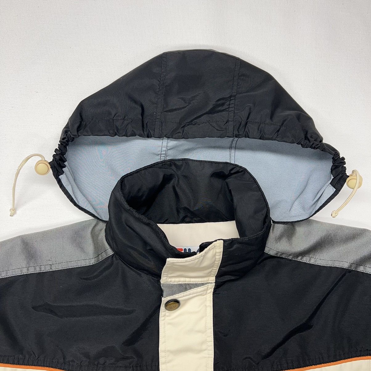 Fila × Vintage VTG Fila Jacket Beige Full Zip Pocket Hooded Coat Retro Size US XL / EU 56 / 4 - 4 Thumbnail