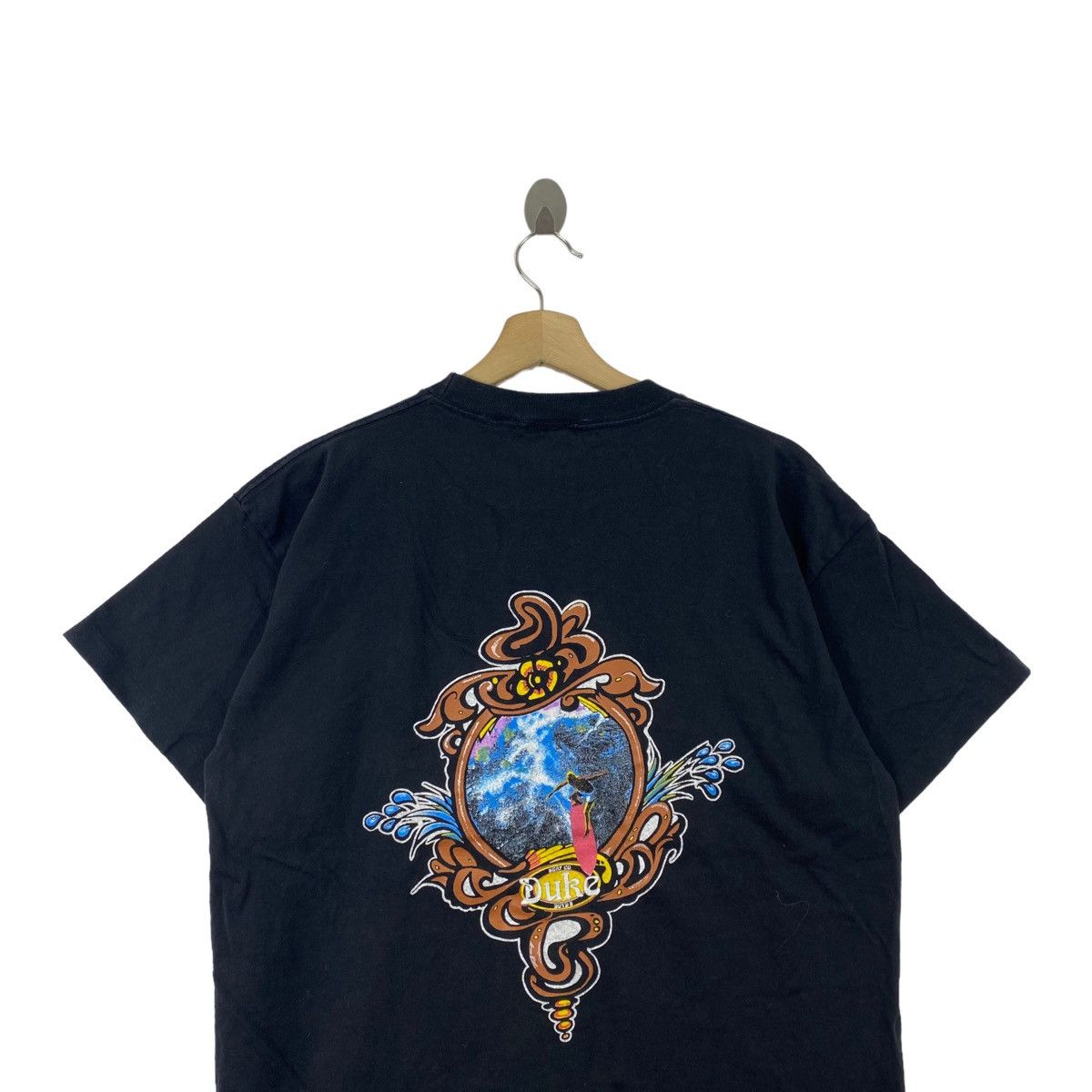 Vintage Vintage 90s DUKE BOYD'S CO. Surf Brand Print Black Size US M / EU 48-50 / 2 - 2 Thumbnail