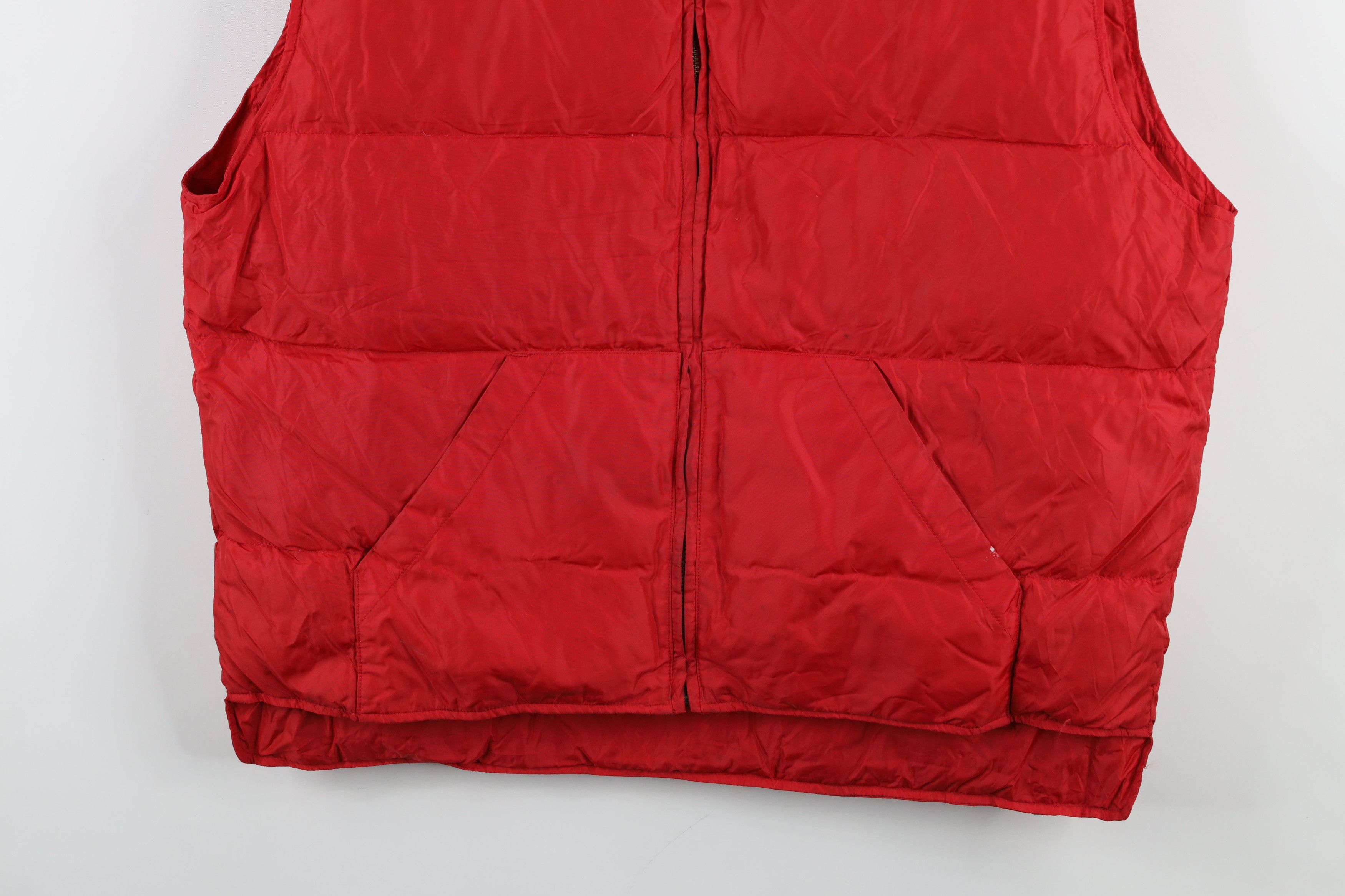 Eddie Bauer × Vintage Vintage 90s Eddie Bauer Goose Down Puffer Vest Jacket Red Size US XL / EU 56 / 4 - 3 Thumbnail