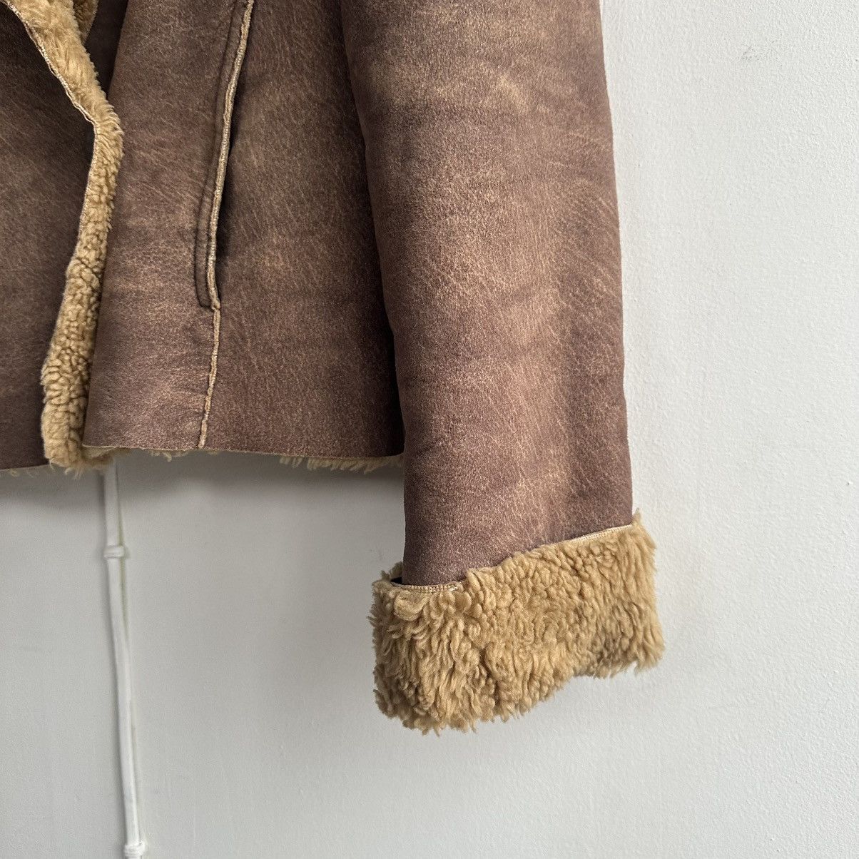 Armani Armani Jeans Suede sheepskin l Fur Faux Jacket Size S / US 4 / IT 40 - 12 Thumbnail