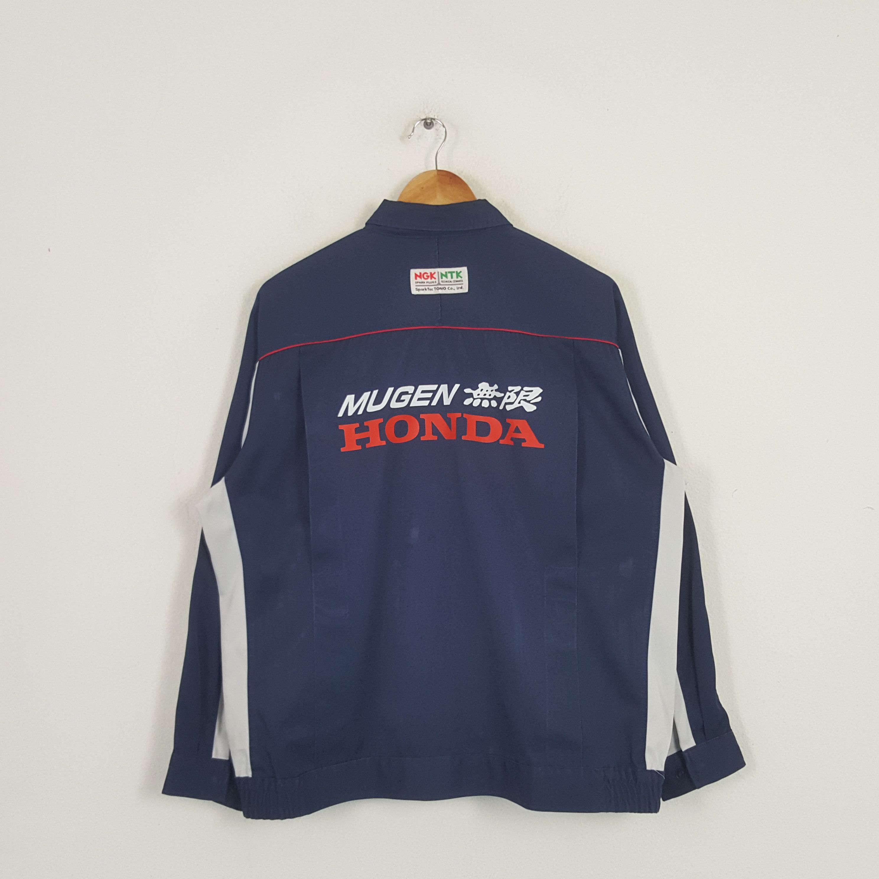 Honda × Vintage Vintage Mugen Honda X NGK Japanese Racing Custom Art Jacket Size US XL / EU 56 / 4 - 1 Thumbnail