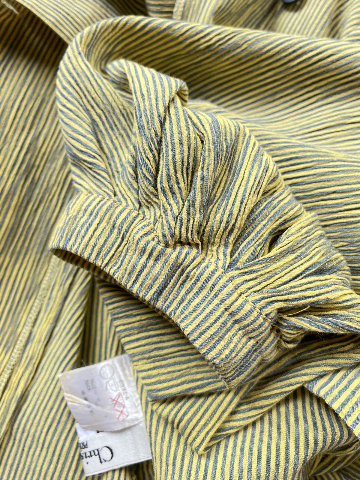 Christian Dior Monsieur Vintage Christian Dior CD Pinstripe Blouse Size L / US 10 / IT 46 - 4 Thumbnail