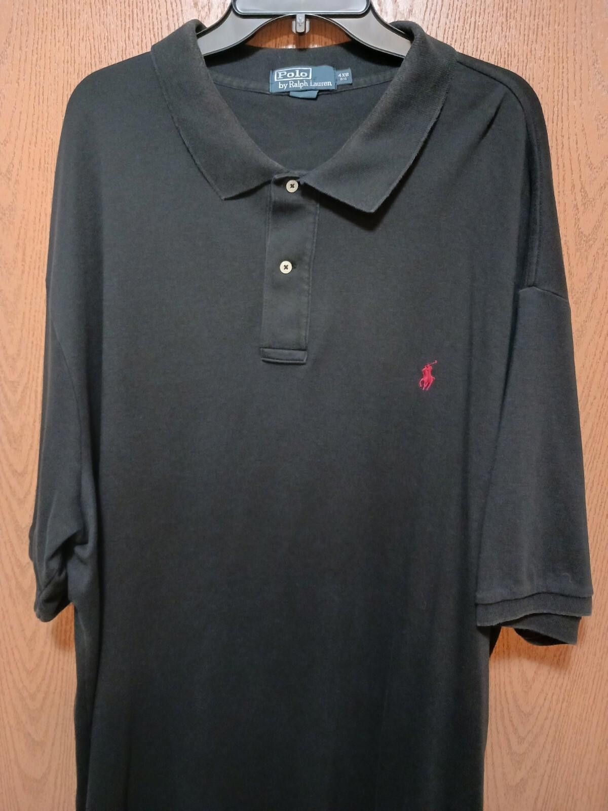 Polo Ralph Lauren Ralph Lauren Polo Shirt - Classic Black Short Sleeve Size US XXL / EU 58 / 5 - 2 Thumbnail
