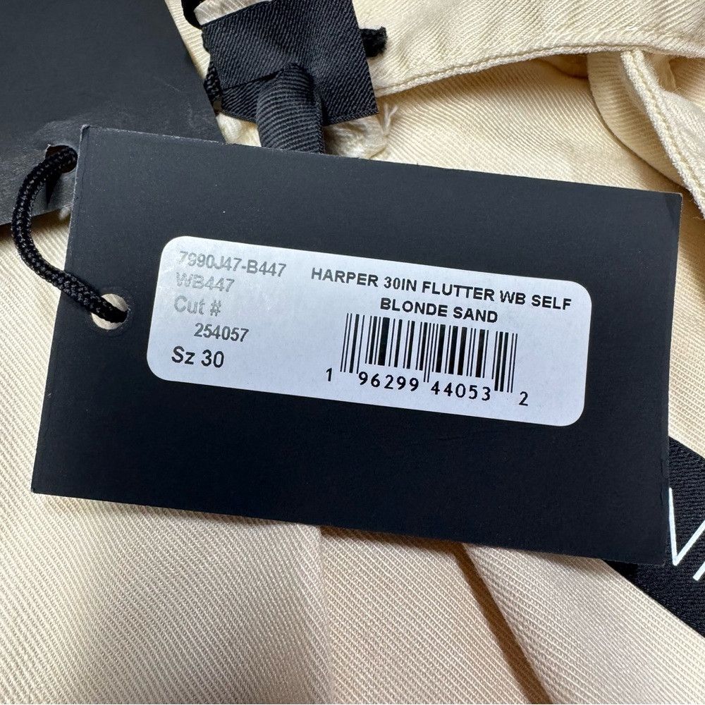 Paige NWT New $249 Paige Harper Paperbag Waist Wide Leg Blonde Sa Size 30" / US 8 / IT 44 - 6 Thumbnail