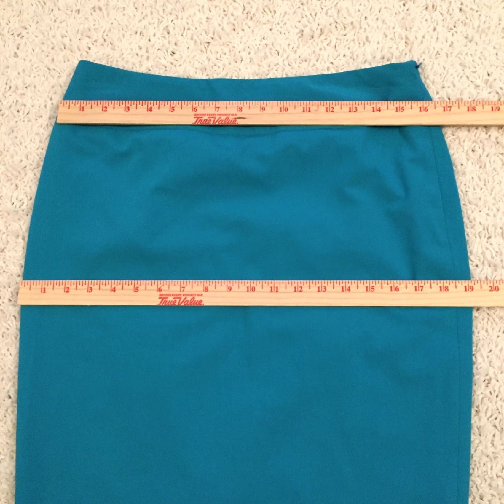 Liz Claiborne Liz Claiborne Skirt Knee Length Blue Pencil Lined Zip Size 6 Women Business Size 28" / US 6 / IT 42 - 3 Thumbnail