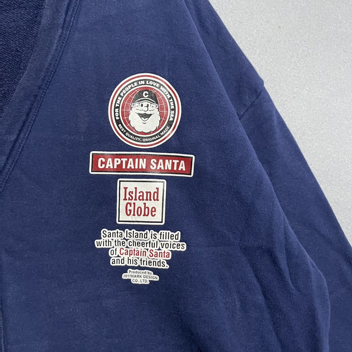 Japanese Brand Vintage Captain Santa Cardigan – Navy Blue Button-Up Sweater Size US XL / EU 56 / 4 - 2 Thumbnail