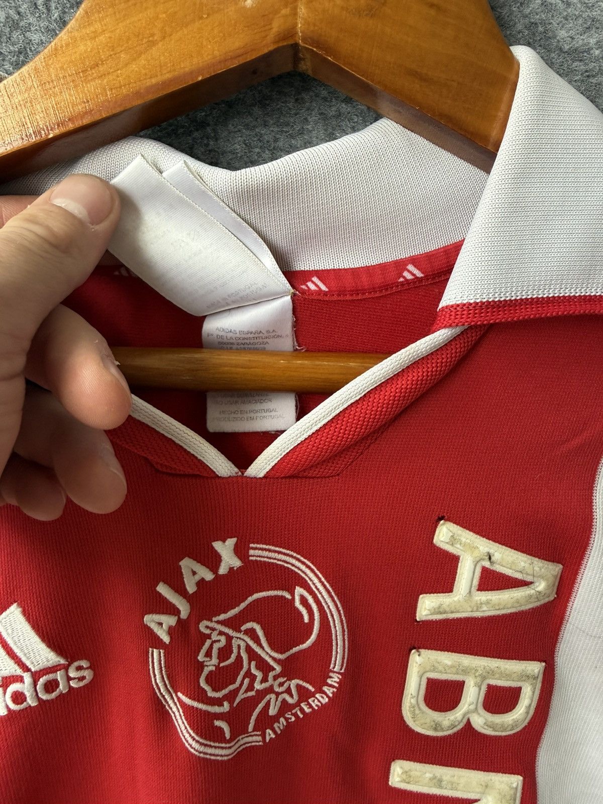 Adidas Vintage Adidas Ajax Amsterdam 2000s home football shirt Size US L / EU 52-54 / 3 - 15 Thumbnail