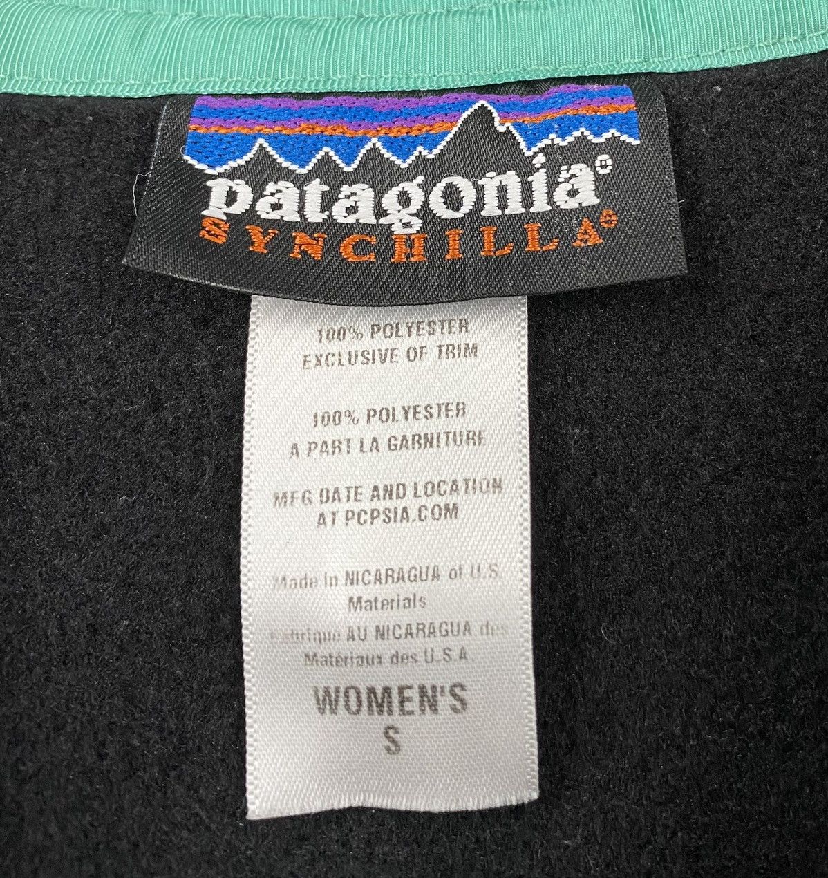 Patagonia VTG Patagonia Synchilla Snap T Black & Pink Fleece Jacket Size S / US 4 / IT 40 - 4 Thumbnail