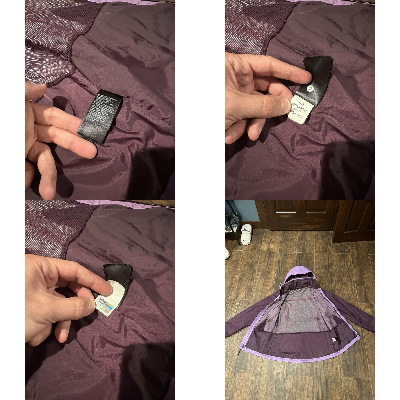 The North Face VINTAGE? The North Face DryVent Women's Purple Zip Hooded Long Sleeve Rain Jacket Sz S Size S / US 4 / IT 40 - 8 Thumbnail
