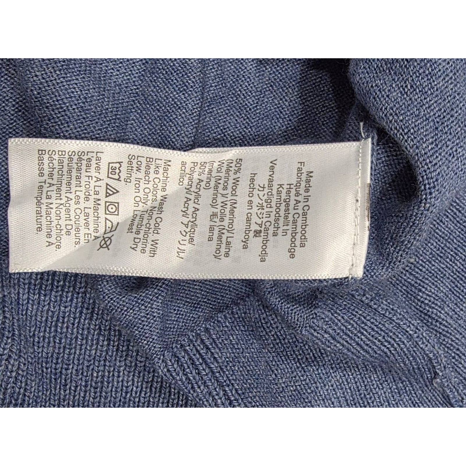 J.Crew J.Crew Blue 1/4 Zip Merino Neck Pullover Small A003327 Size S / US 4 / IT 40 - 9 Thumbnail