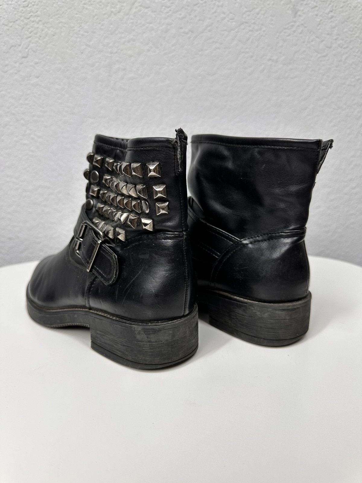 New Rock Vintage Leather Metal AS 98 Boots Rare Kapital Vibe Rick Size US 6 / IT 36 - 5 Thumbnail