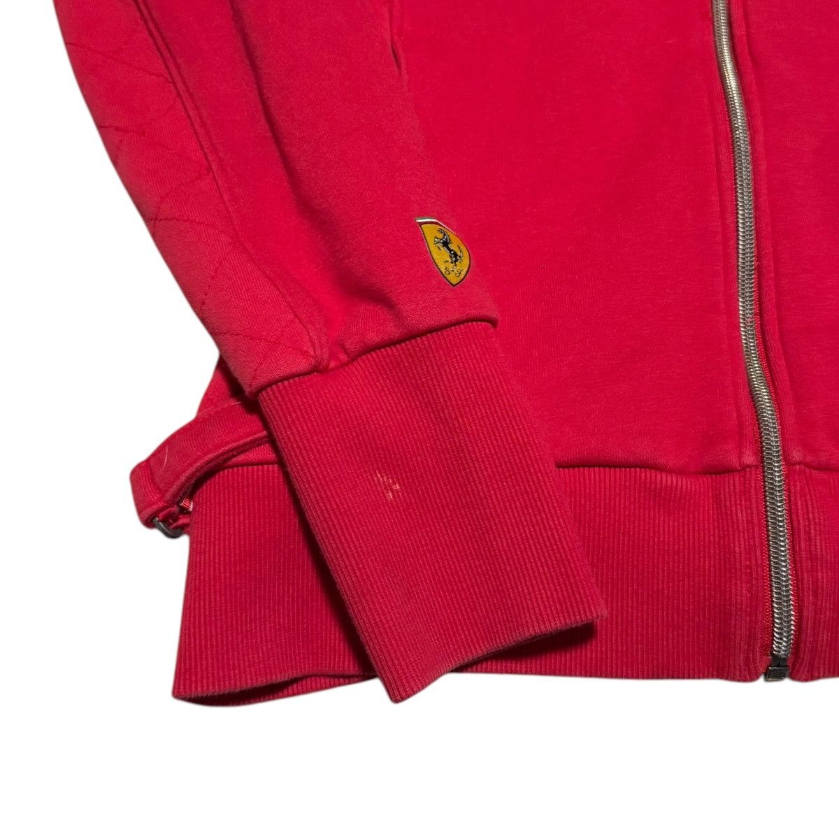 Ferrari × Puma Official Puma Ferrari Red Full Zip Jacket Women’s Large Size L / US 10 / IT 46 - 3 Thumbnail