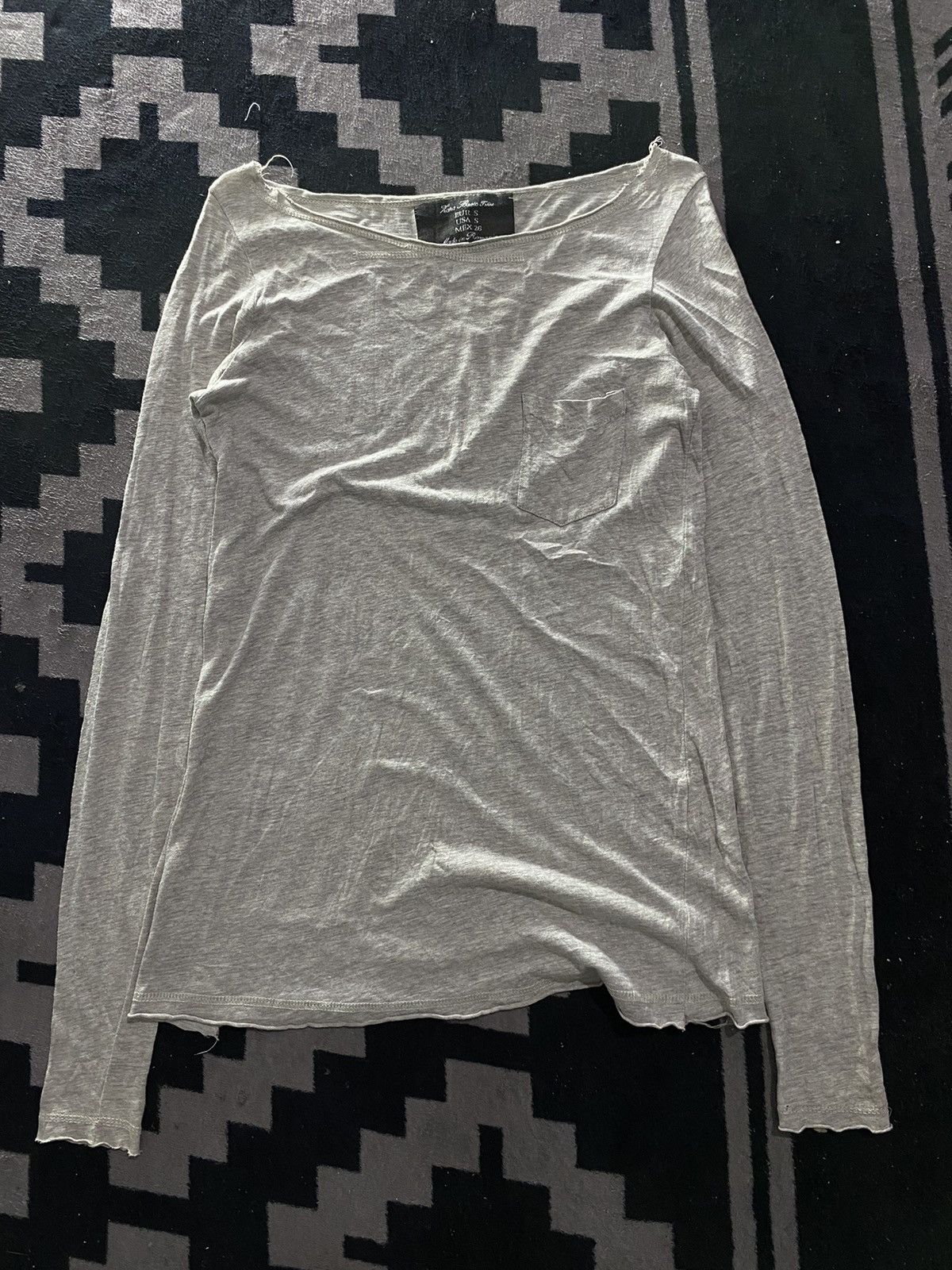Beauty Beast Vintage zara pocket distressed longsleeve tshirts Size US S / EU 44-46 / 1 - 1 Thumbnail