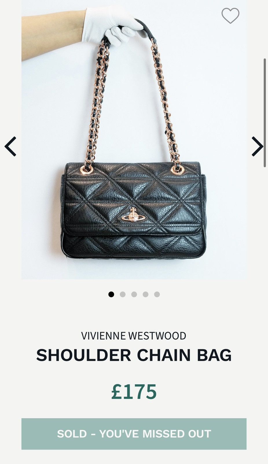 Vivienne Westwood VIVIENNE WESTWOOD SHOULDER CHAIN BAG Hype Y2K Size ONE SIZE - 11 Thumbnail